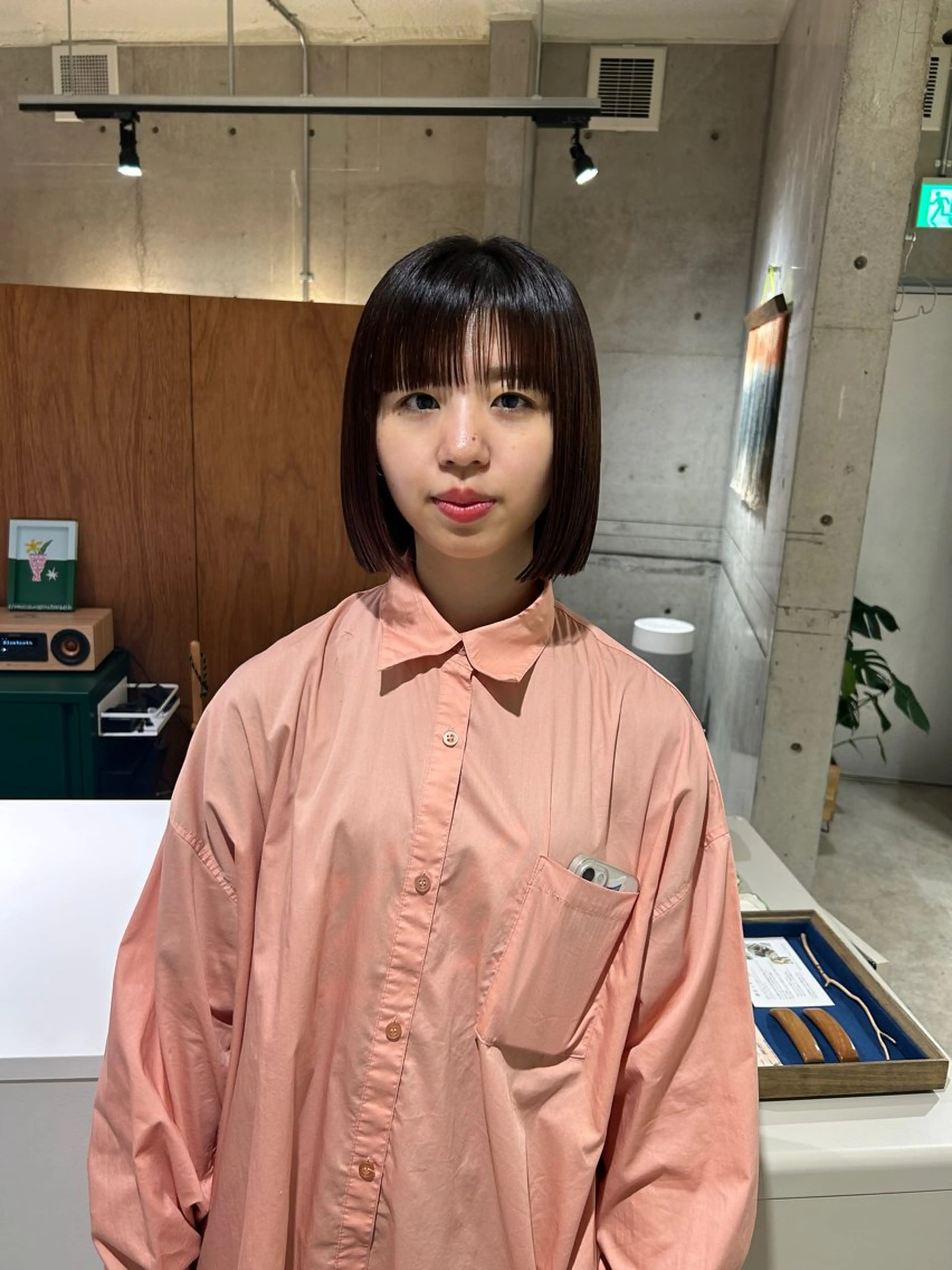 ミディアム ボブ BUiK所属・梅田 柚綺乃のヘアスタイル