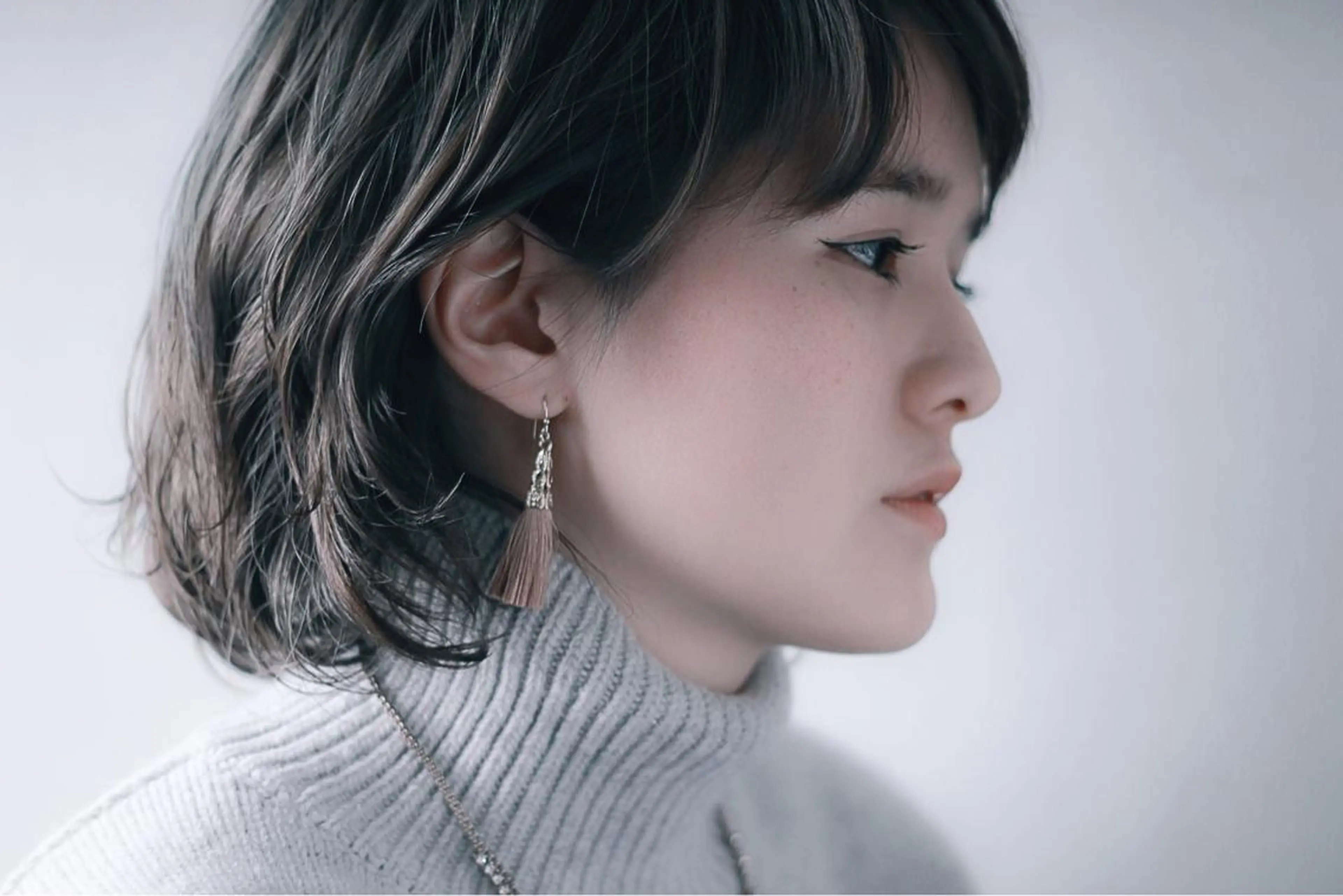 ショート ミディアム カラー パーマ 川間 将彦のヘアスタイル