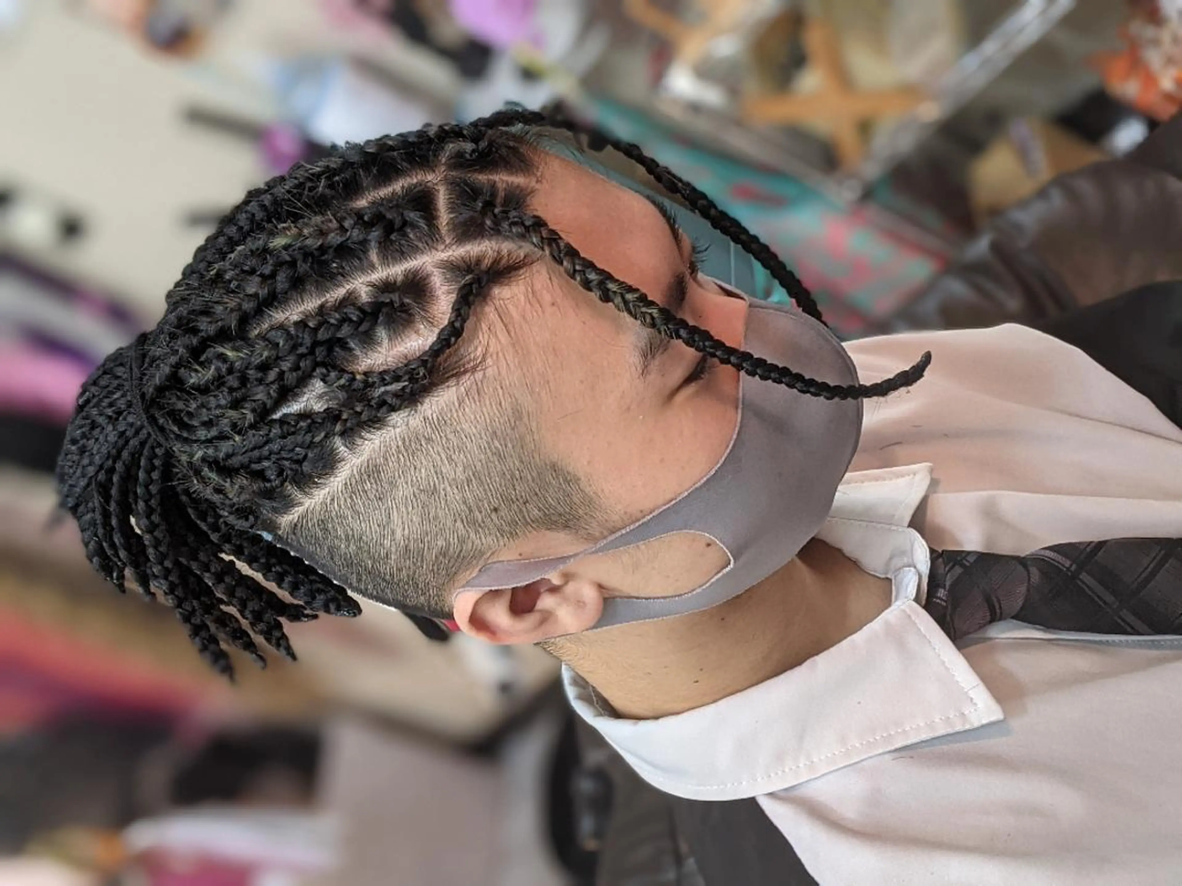 ミディアム ヘアアレンジ メンズ エクステ scamp ★のヘアスタイル