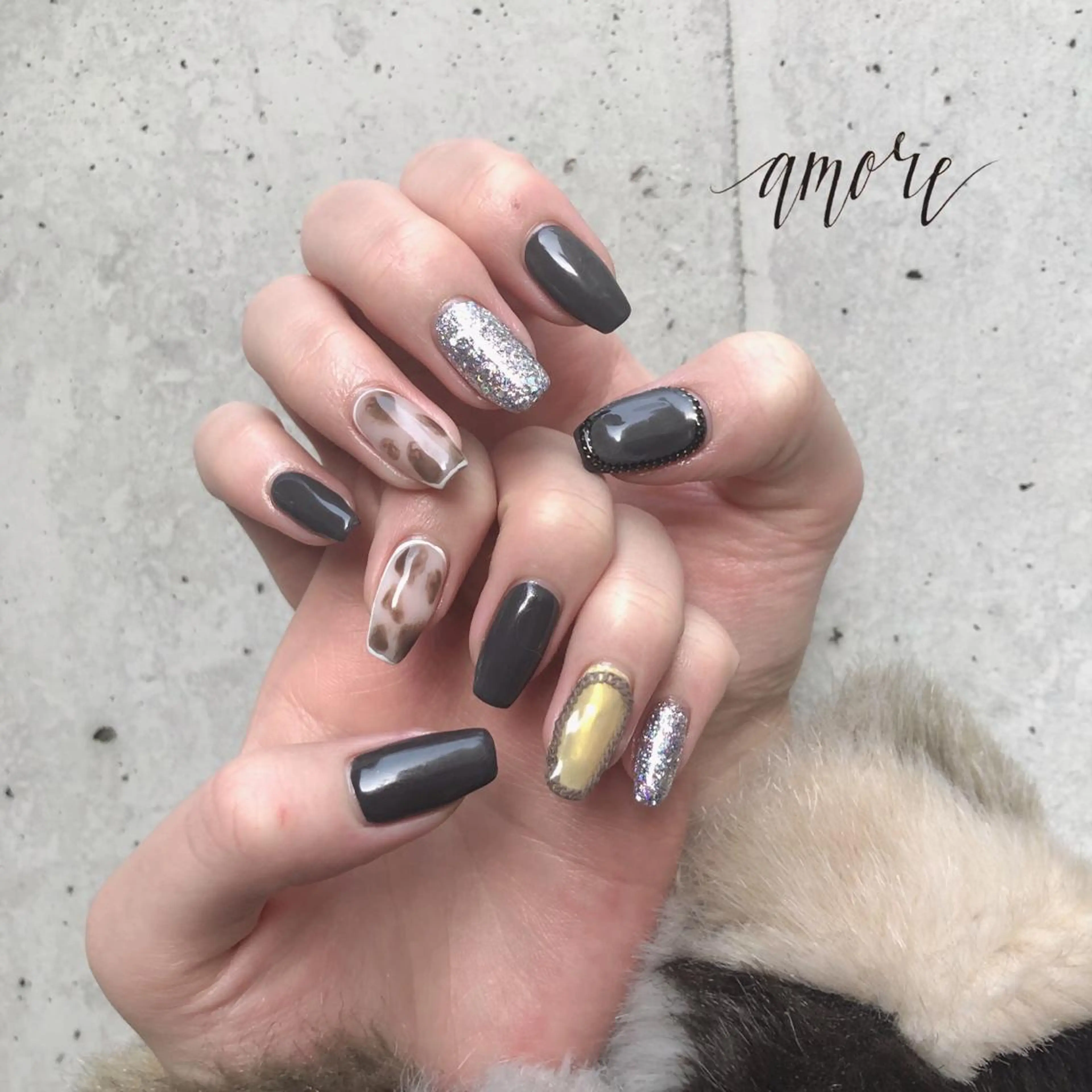 ネイル アートネイル ジェルネイル ラメ(グリッター) ミラーネイル ニュアンスネイル You kyehwaのネイルデザイン