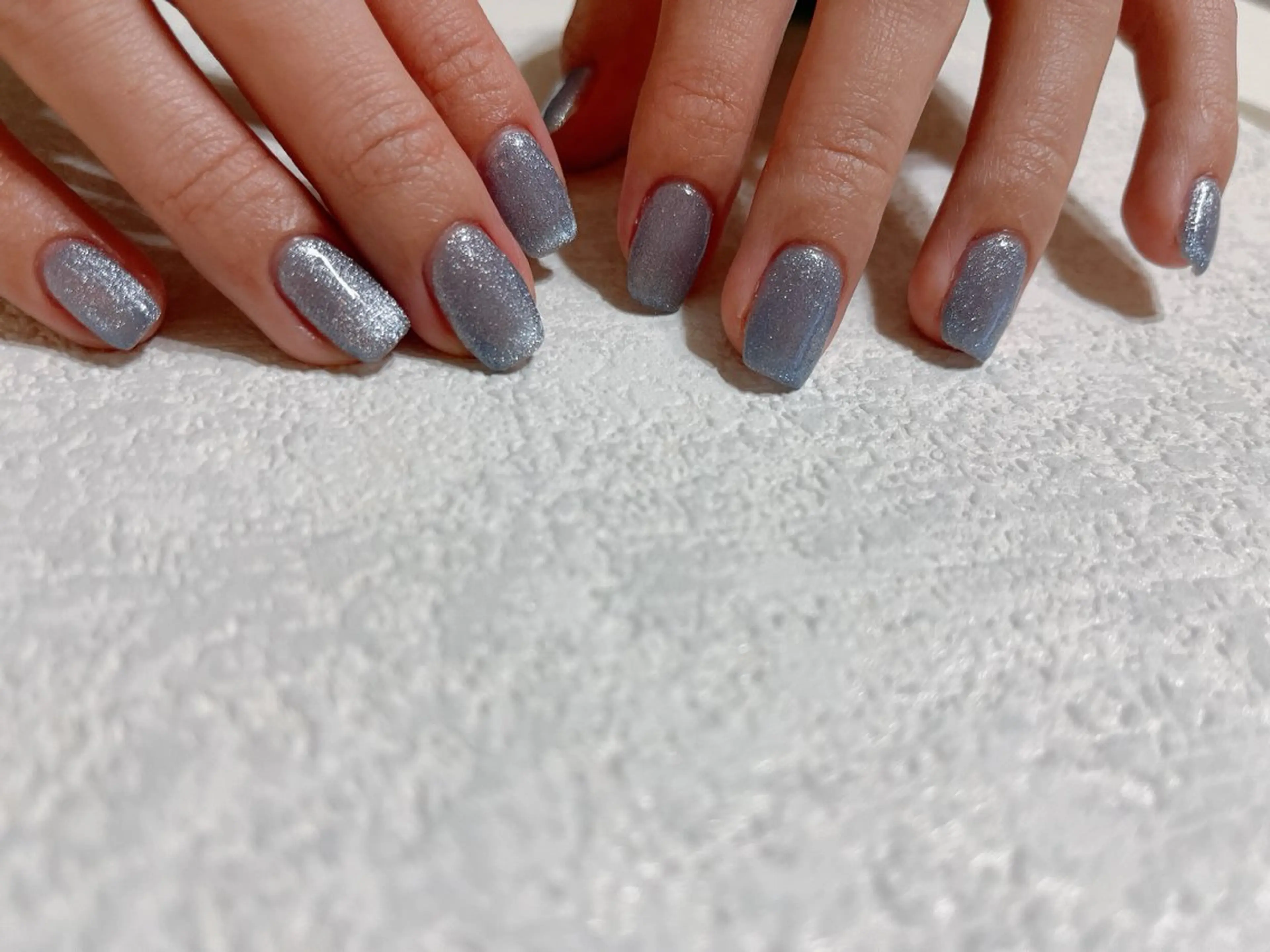 ネイル ジェルネイル 韓国ネイル マグネットネイル パラジェル 冬ネイル kikinail 溝の口のネイルデザイン