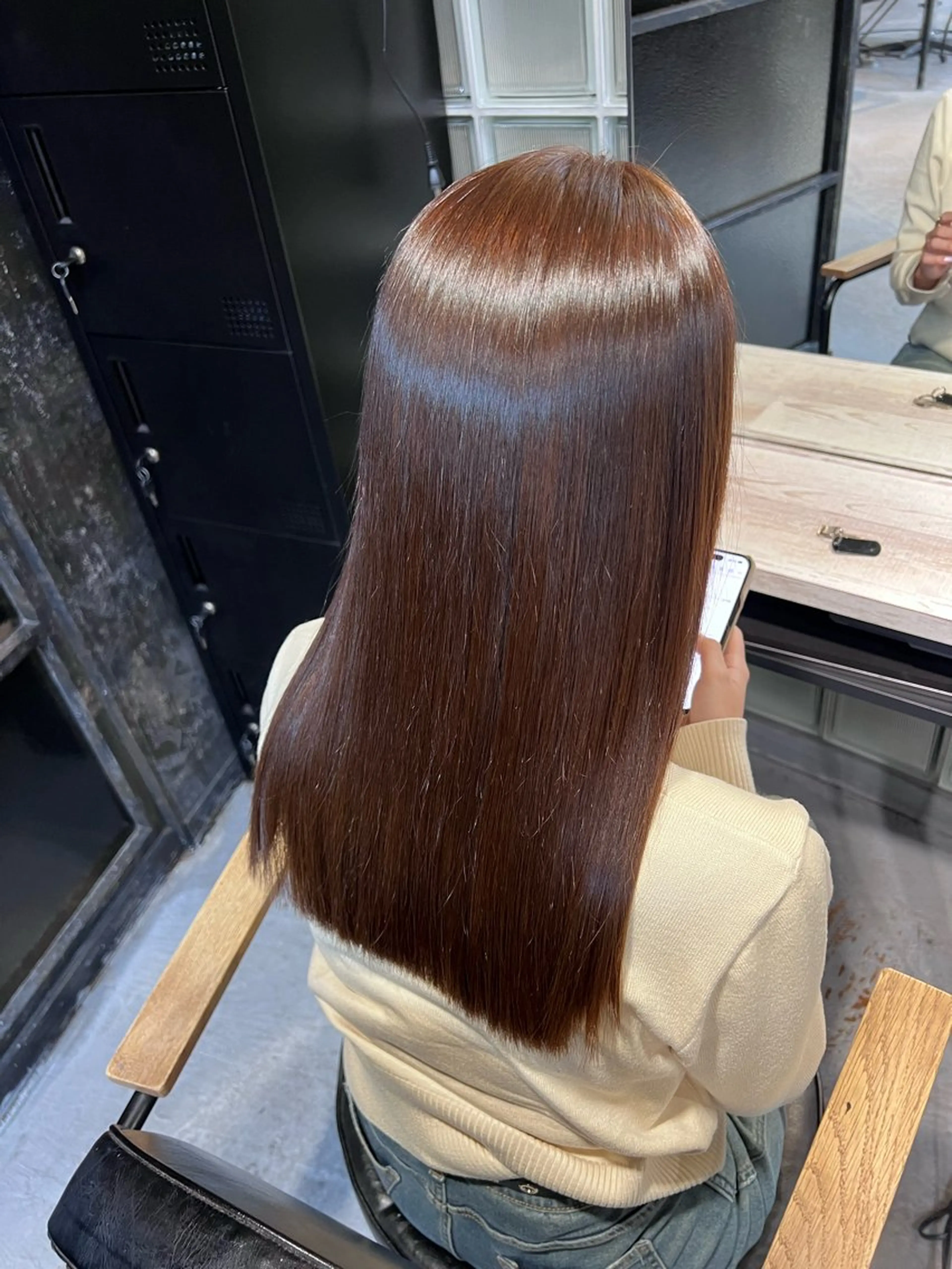 ロング カラー 縮毛矯正 ヘアカラー 縮毛矯正 🫐ハイトーンカラー RIRIKA🌻のヘアスタイル