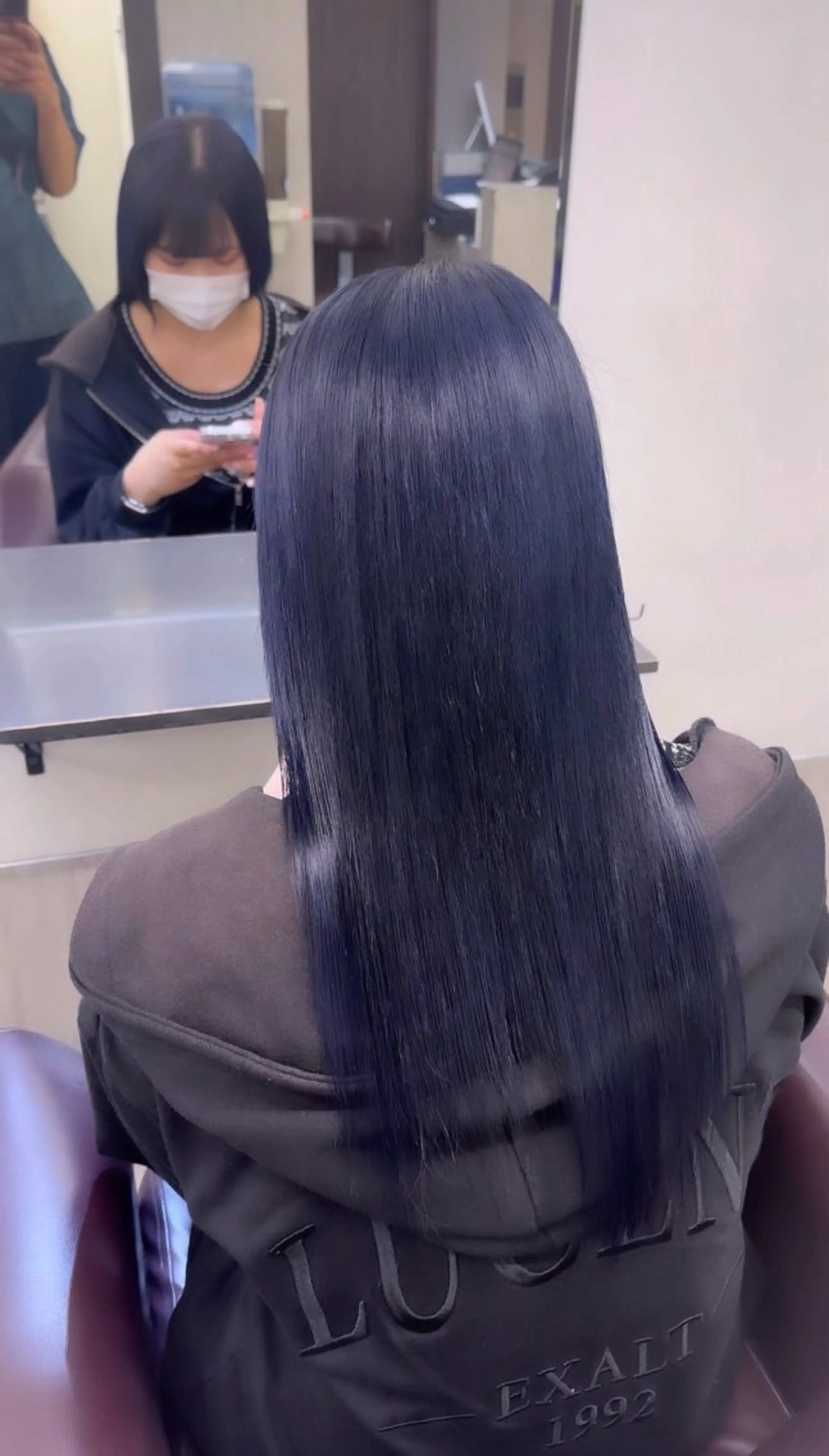 ロング カット ヘアカラー トリートメント 誠也/唯一無二の ルーツカラーのヘアスタイル