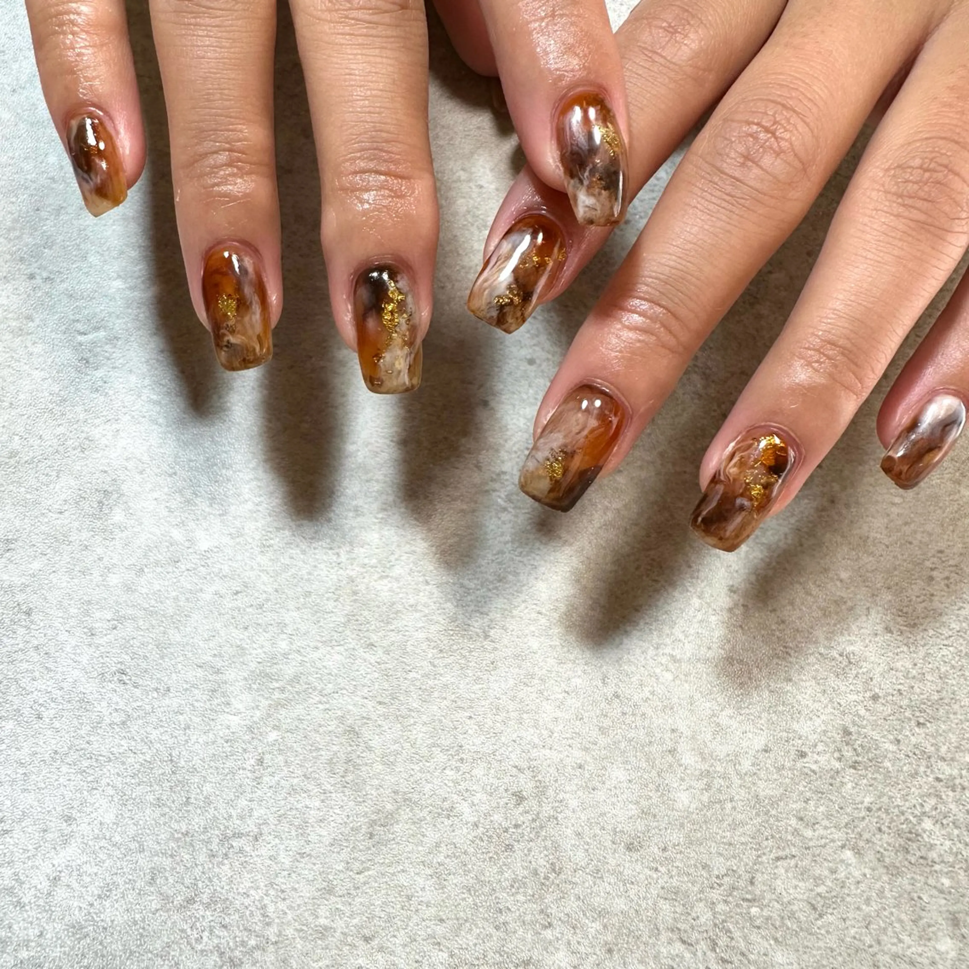 ネイル べっ甲ネイル T Kのネイルデザイン