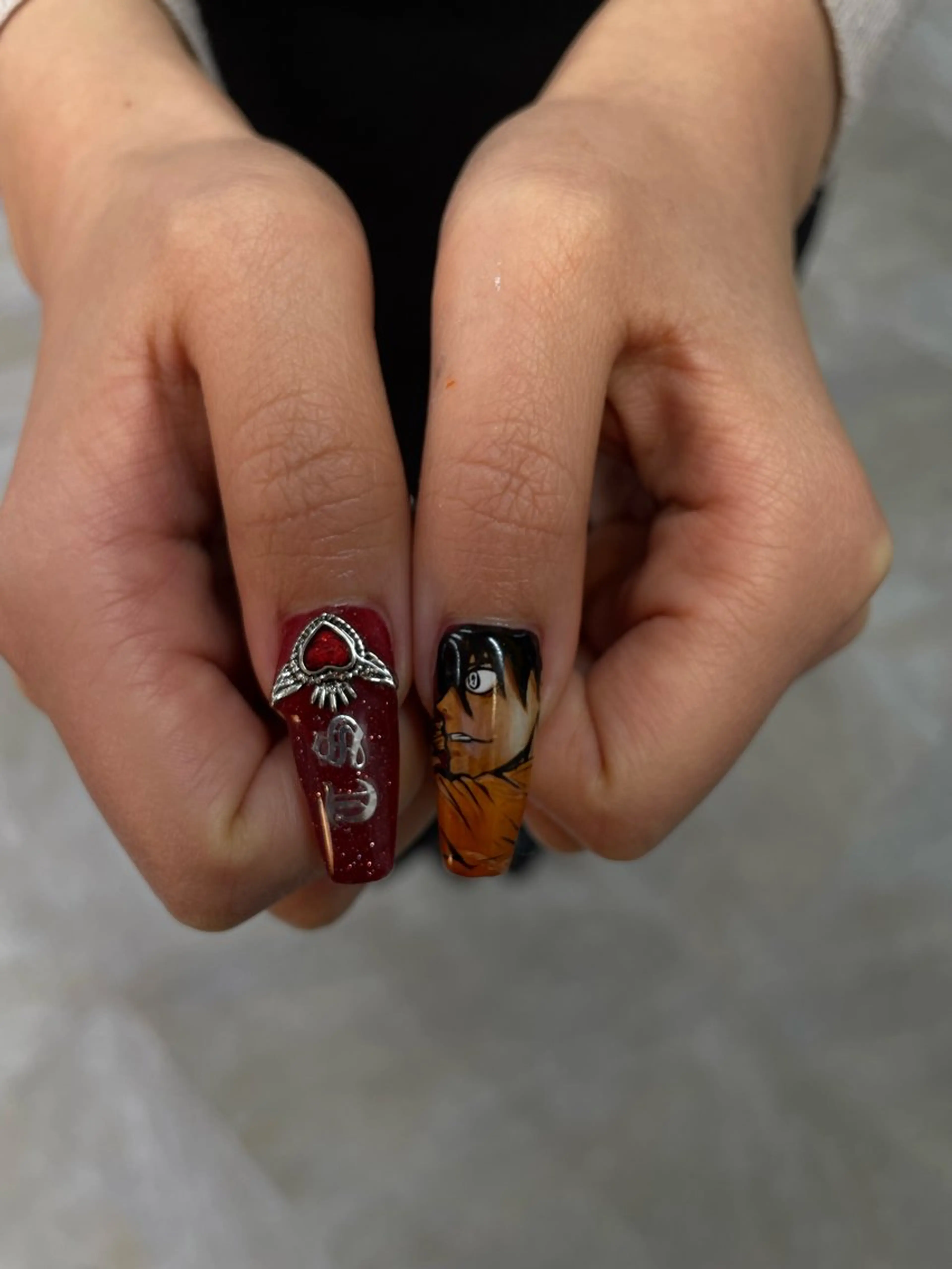 ネイル ハンドネイル ひめか🫁 推し概念・個性派のネイルデザイン