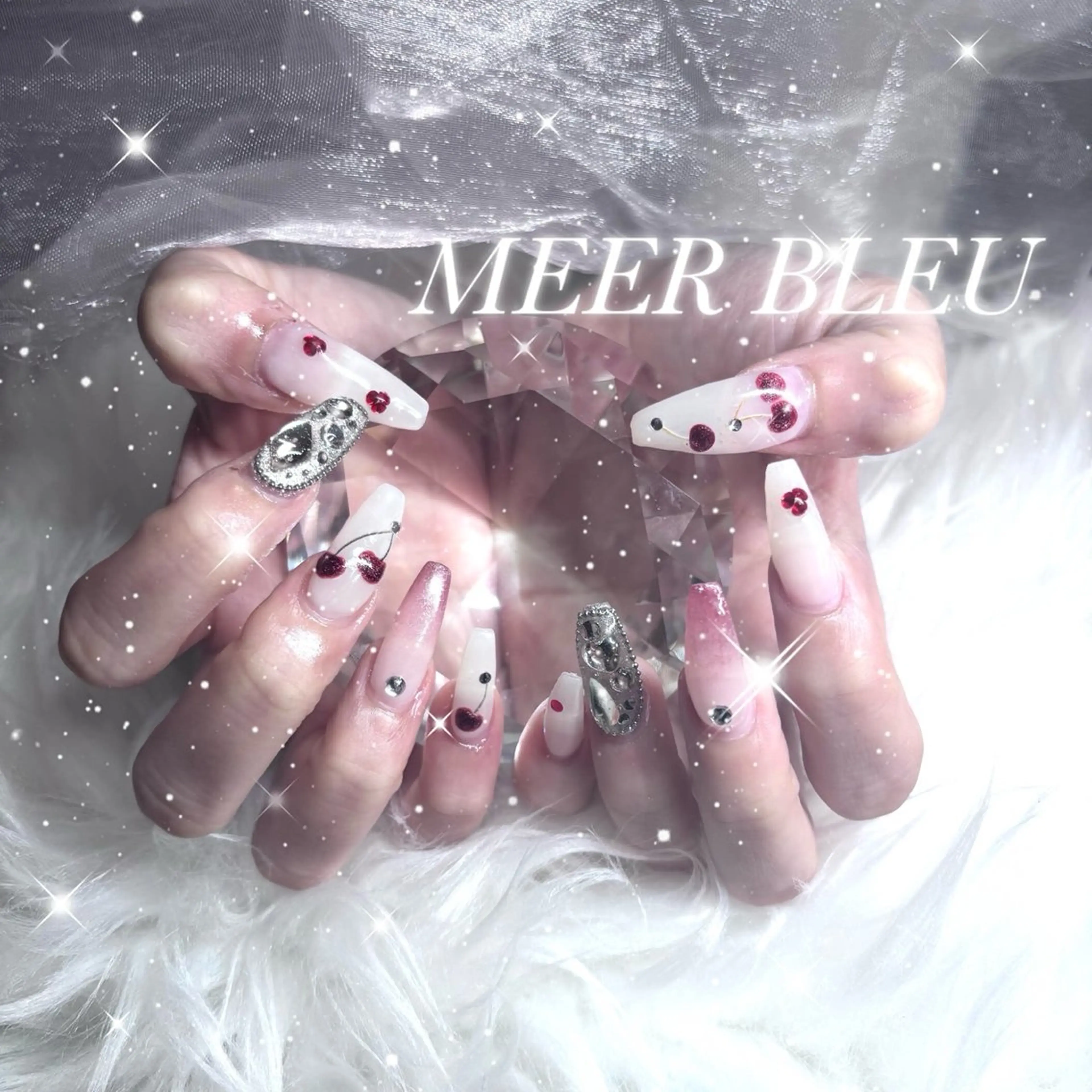 【しっかり可愛く💎10本デザイン】¥4,500​〜​周りと差がつくネイルしたい方に✨(フィルインOK)の写真