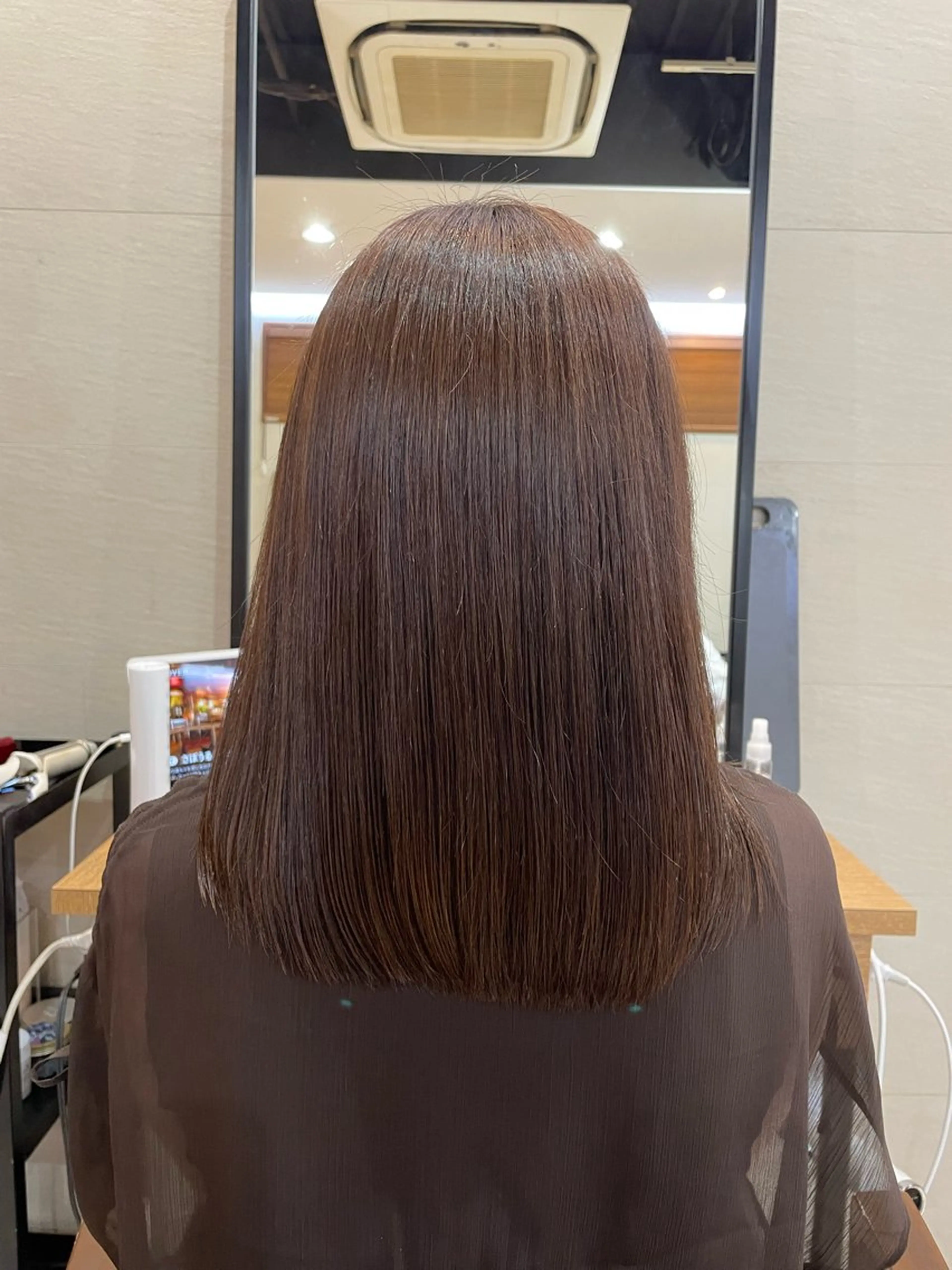 セミロング トリートメント 酸熱トリートメント トリートメント ボブ/ミディアム 親しみやすさ/さくらのヘアスタイル