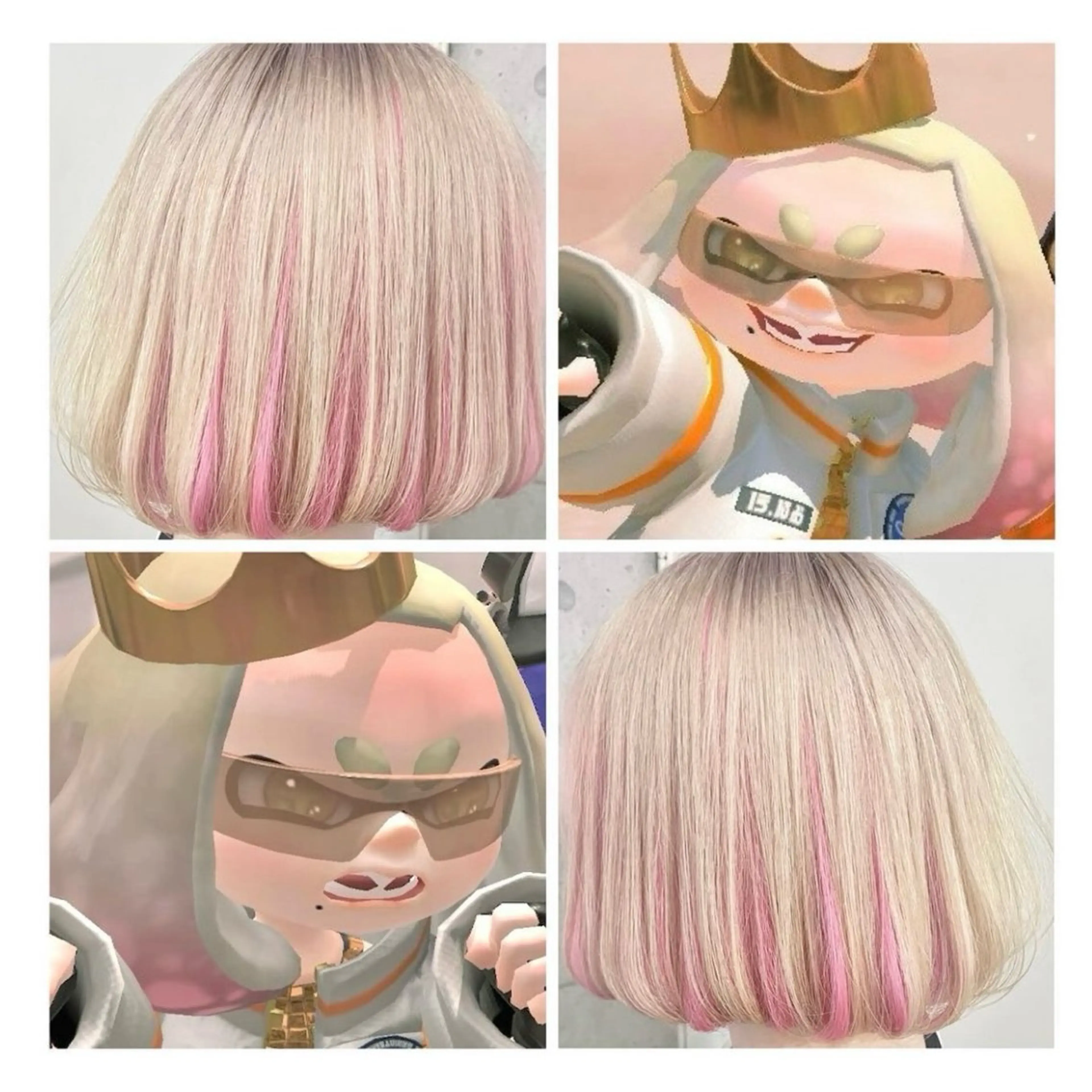 ショート カラー ベージュカラー ピンクカラー ホワイトピンク ホワイトベージュ ヘアカラー GARU-ガル-所属・TSUNO🦖 派手髪/オタク美容師のヘアスタイル