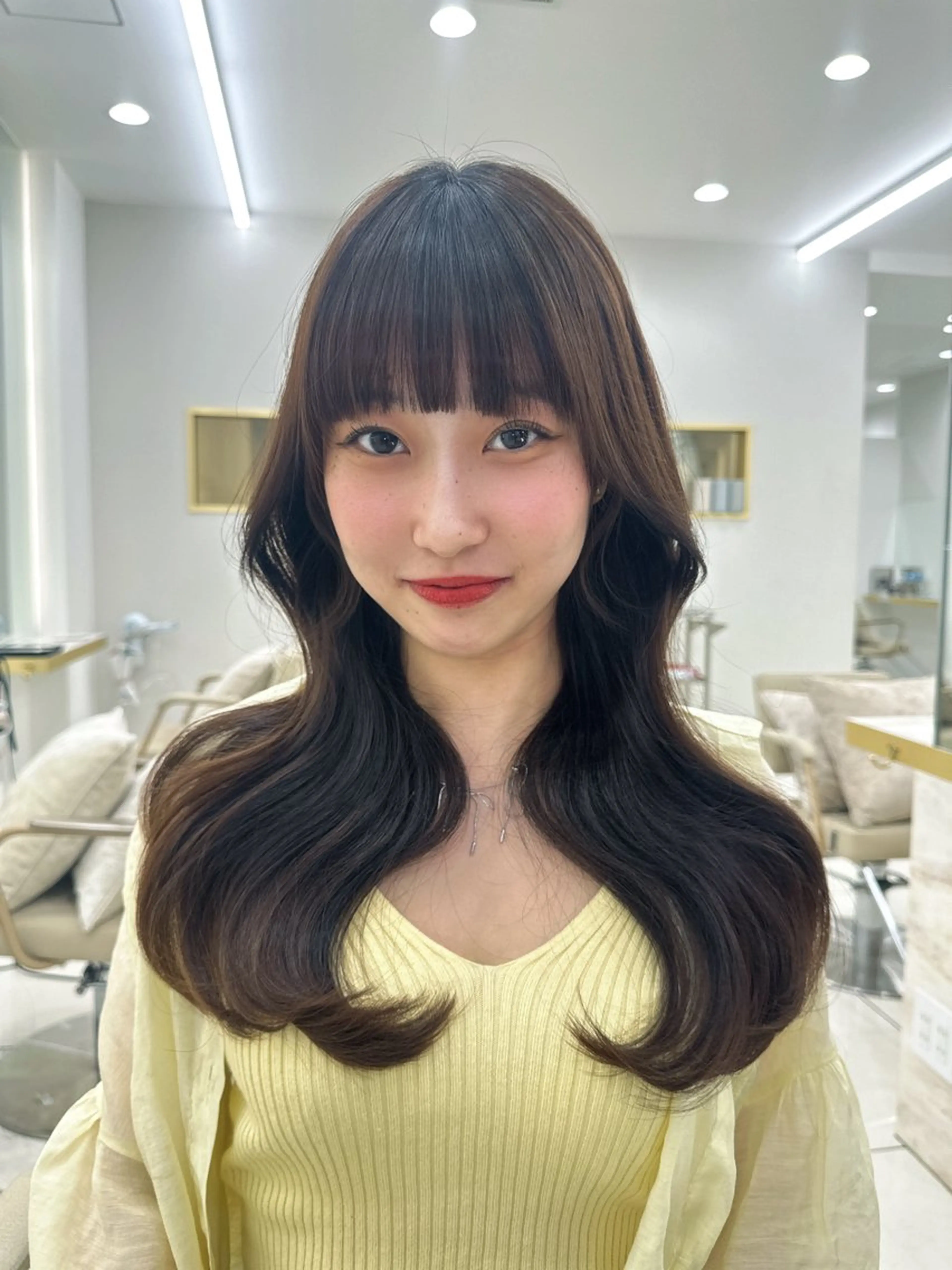 セミロング 森田 真由香のヘアスタイル