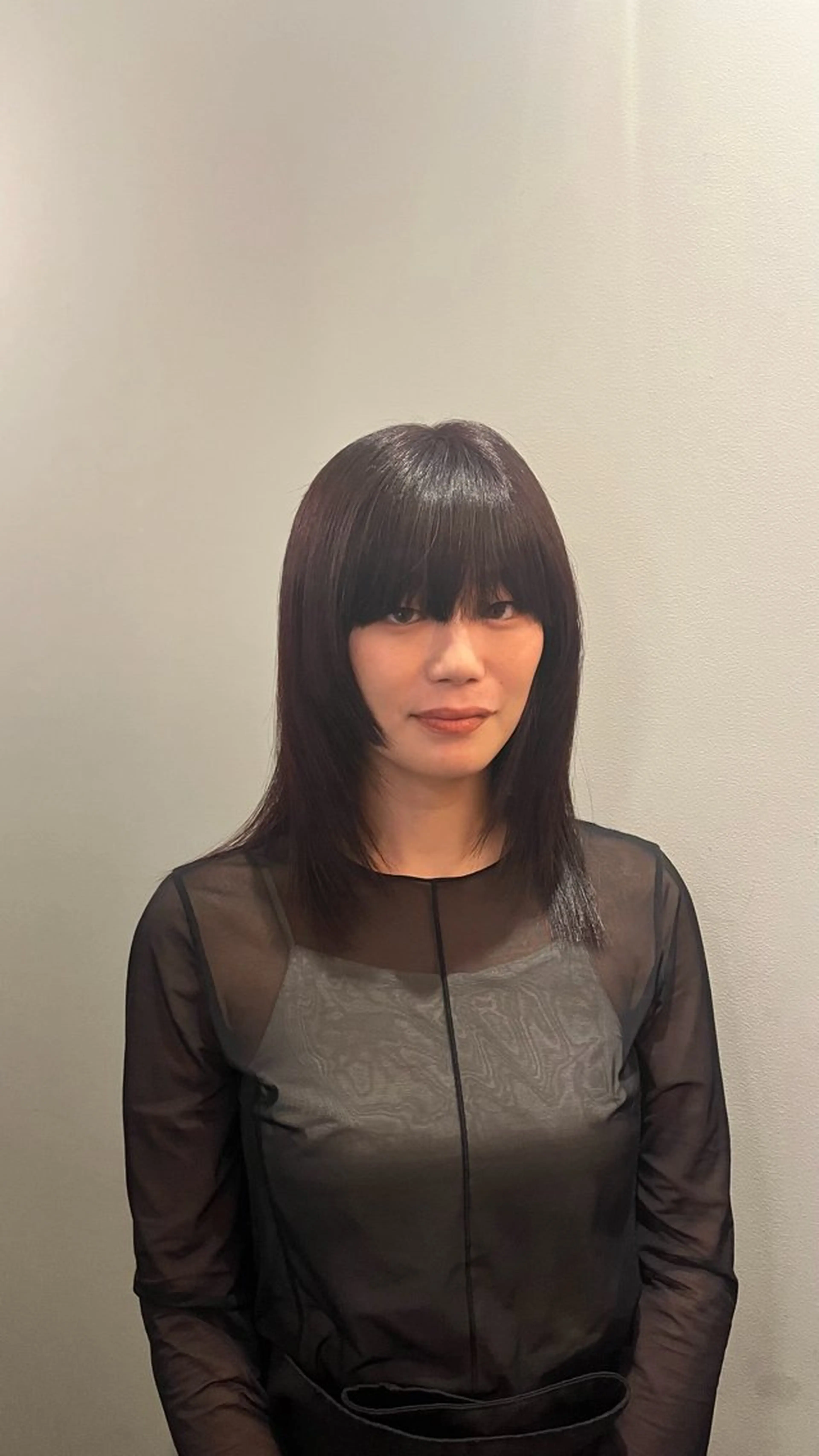 ミディアム カラー 艶カラー✨️ 須澤亮斗のヘアスタイル