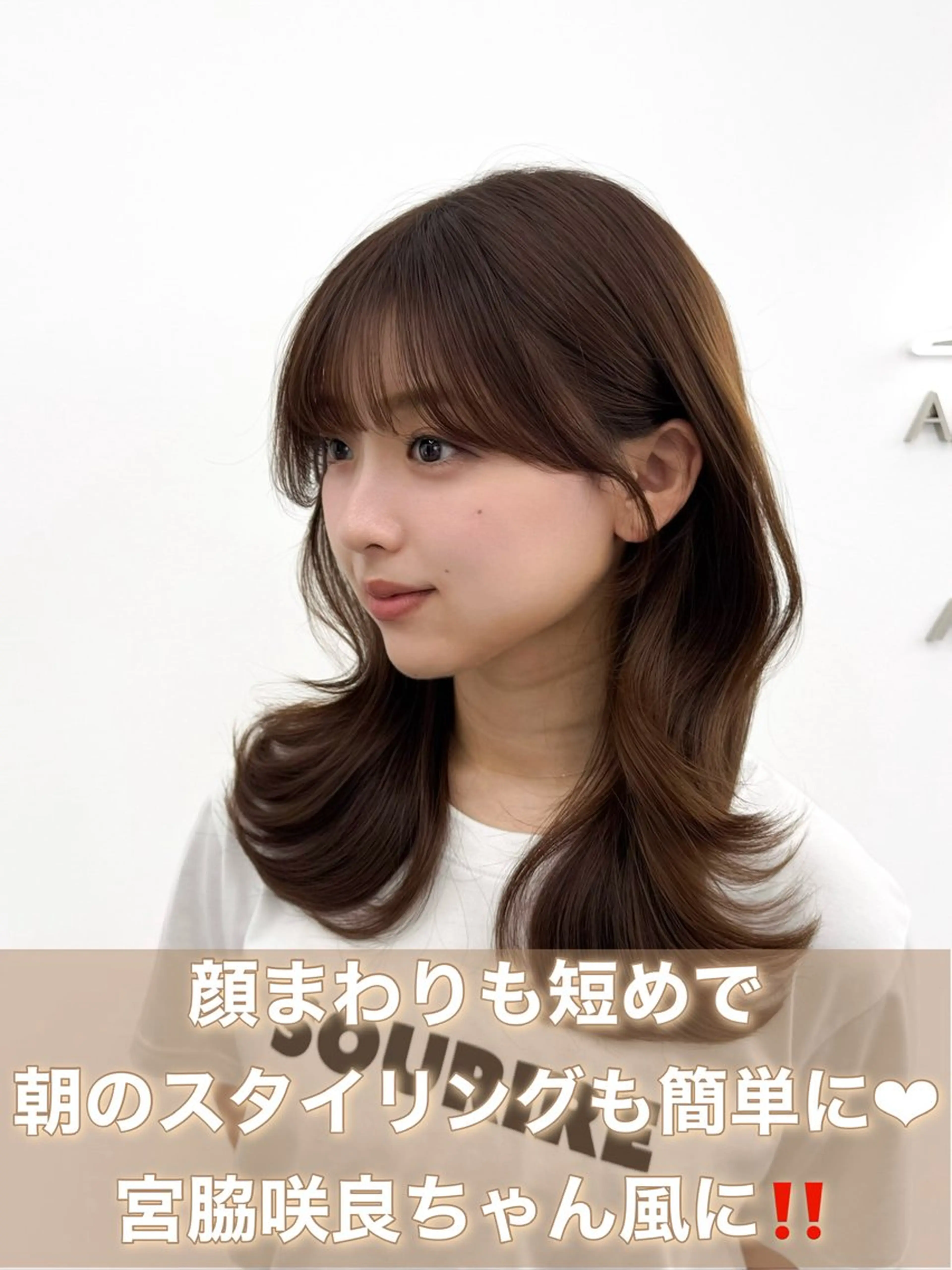 ミディアム カラー ヘアアレンジ 最小顔周り&レイヤー 特化/池袋/kokiのヘアスタイル