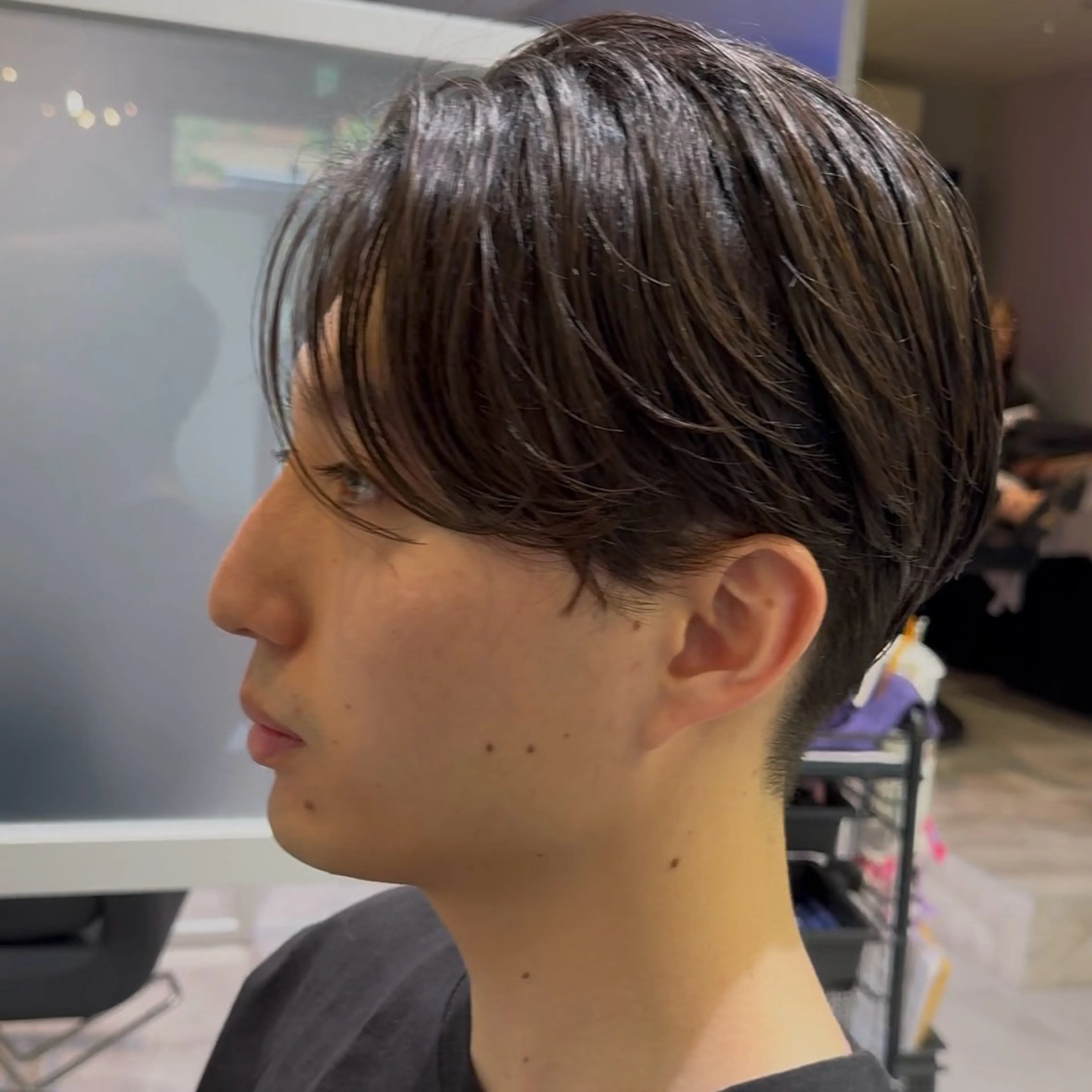 メンズ カット 縮毛矯正 Bonheur所属・フェザーパーマ/ 曲がる矯正/酒井壮大のヘアスタイル