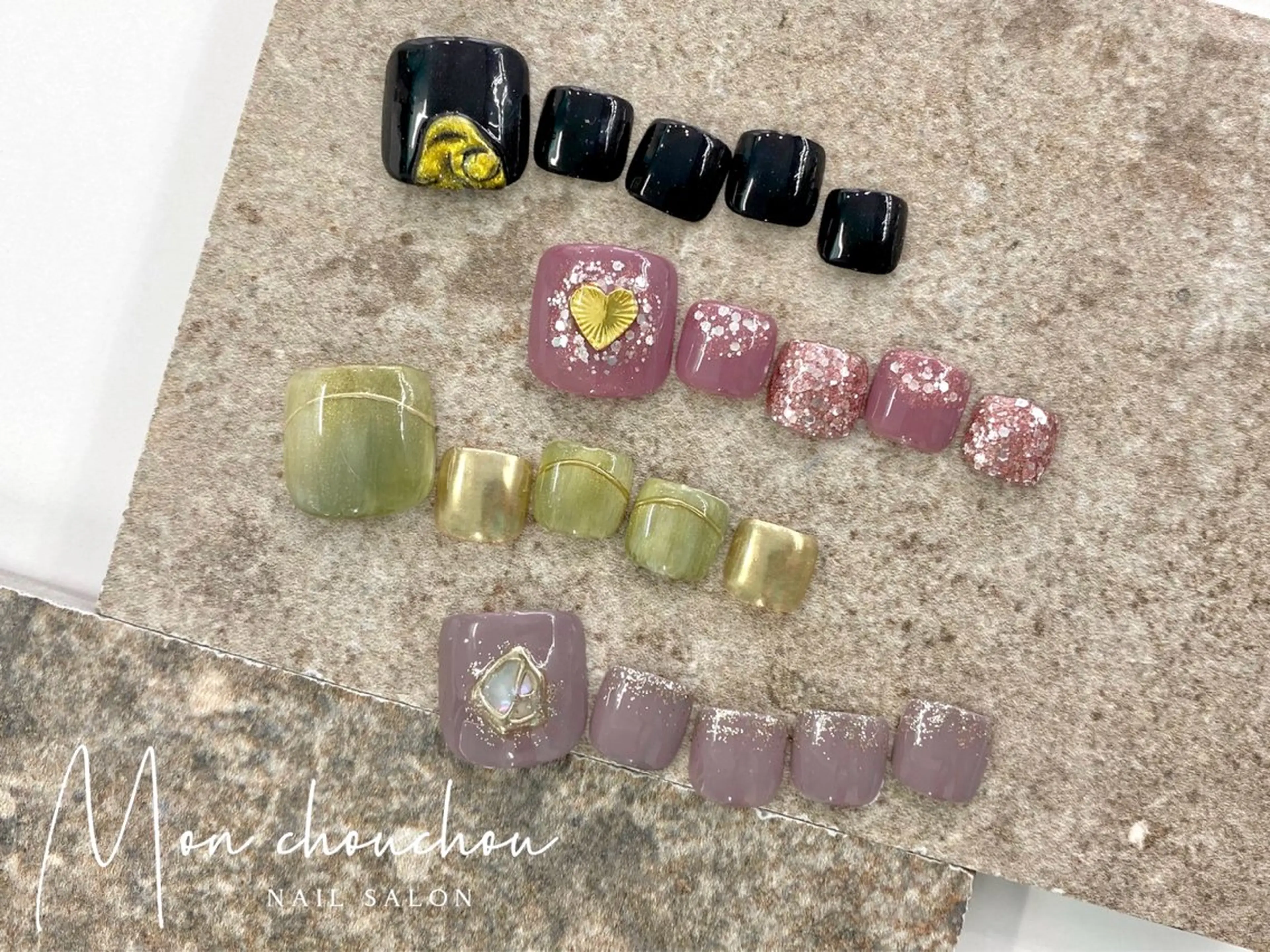 ネイル フットネイル シンプルネイル 加藤 楓子のネイルデザイン