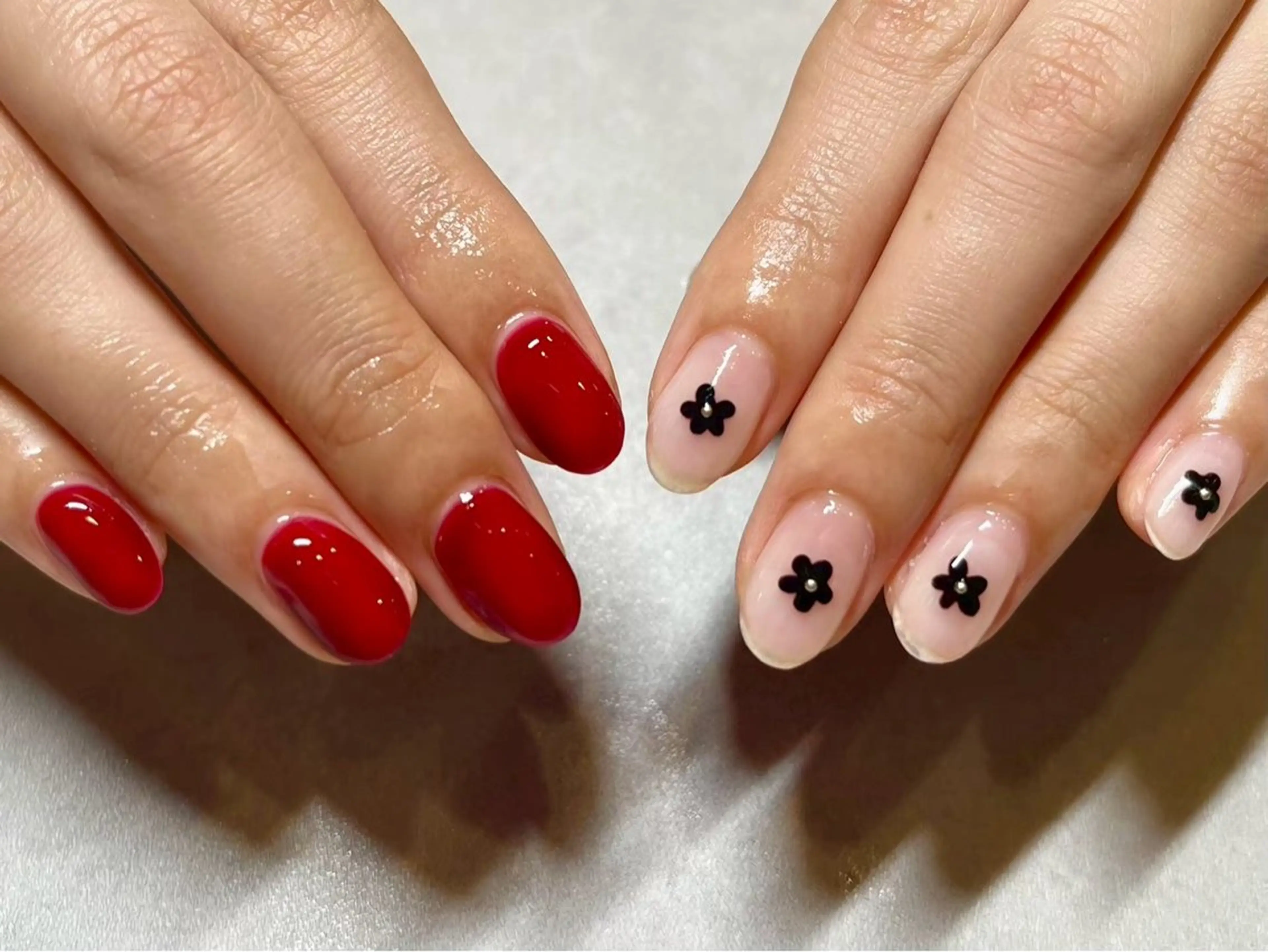 ネイル 赤色 Ayano ♡のネイルデザイン