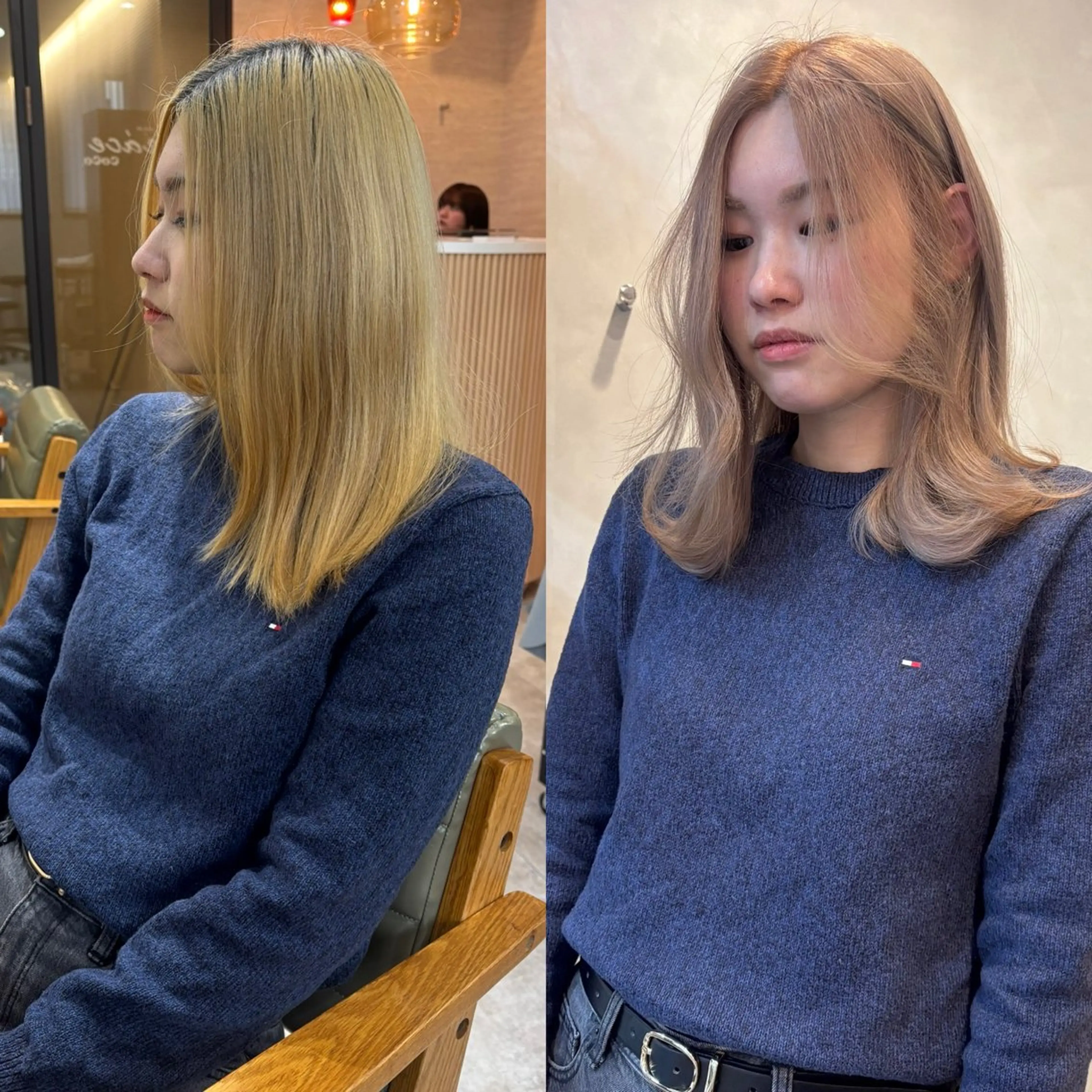 セミロング カラー 似合わせボブカット/ 髪質改善/細川実知香のヘアスタイル