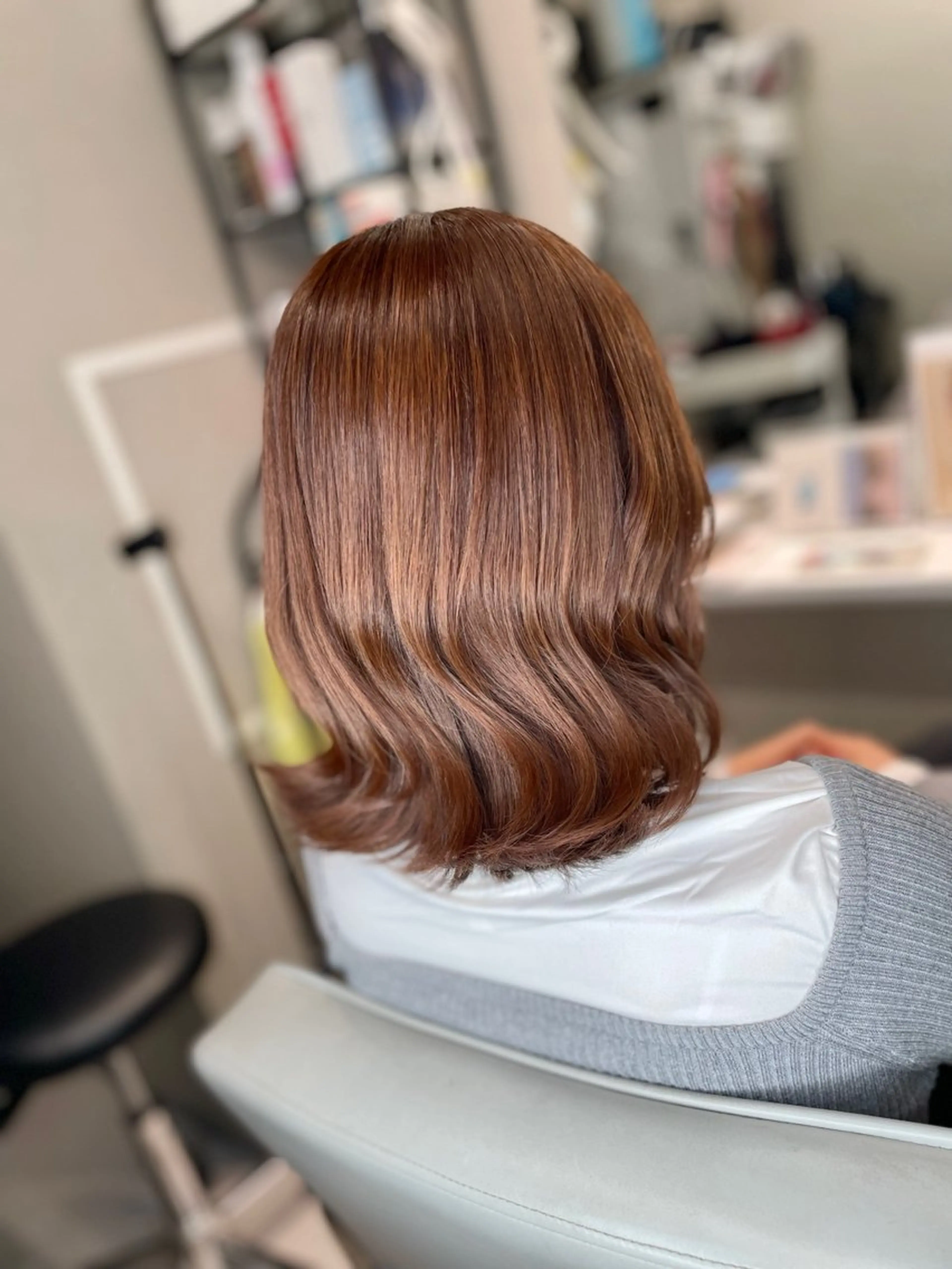 ミディアム カラー 透明感カラー 髪質改善 カット ヘアカラー トリートメント 今井 勝也のヘアスタイル