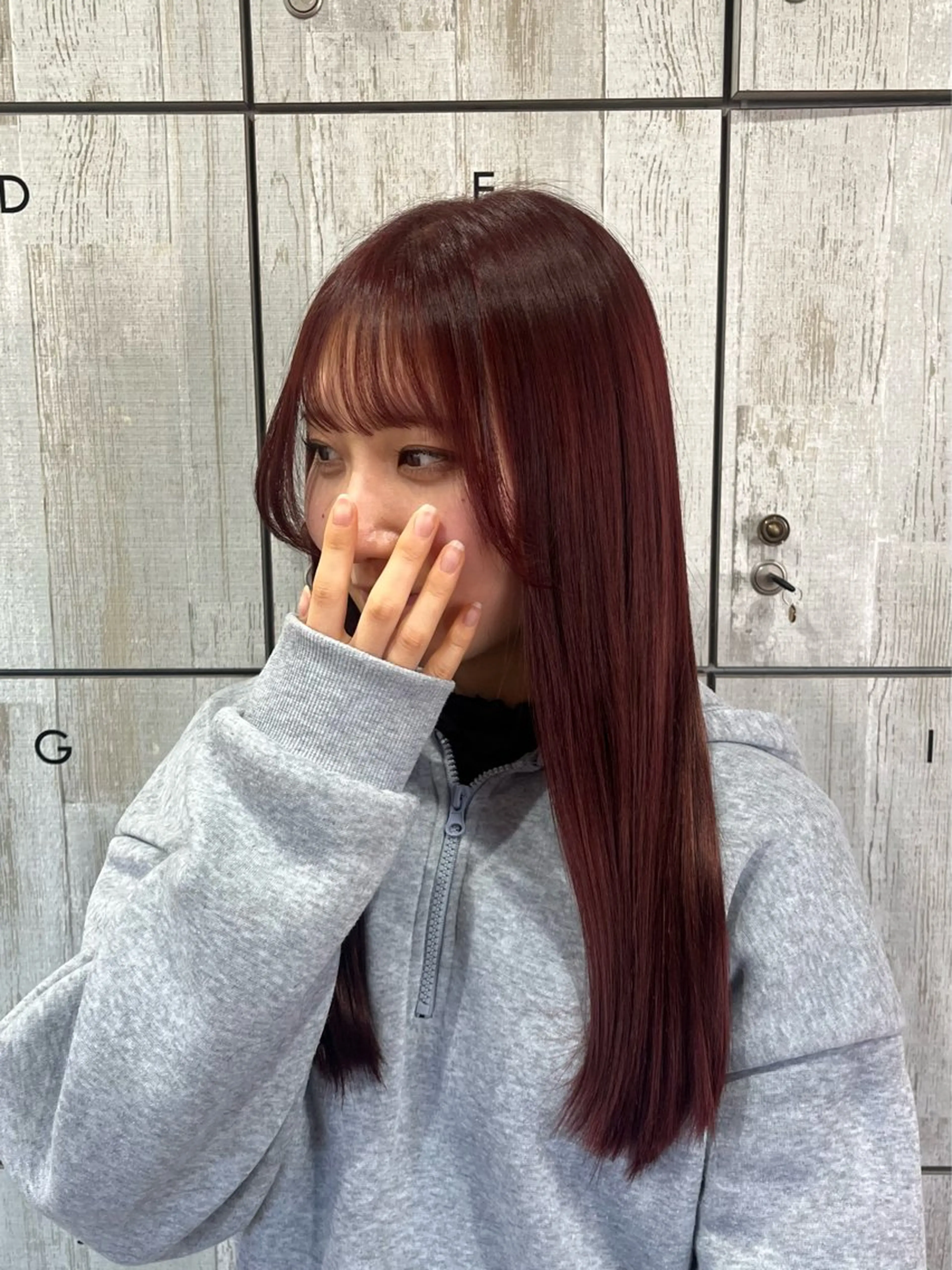 ロング カラー ブリーチ ダブルカラー カット ヘアカラー トリートメント フルールドソレイユ所属・♡ナナコ♡ レイヤー/艶髪のヘアスタイル