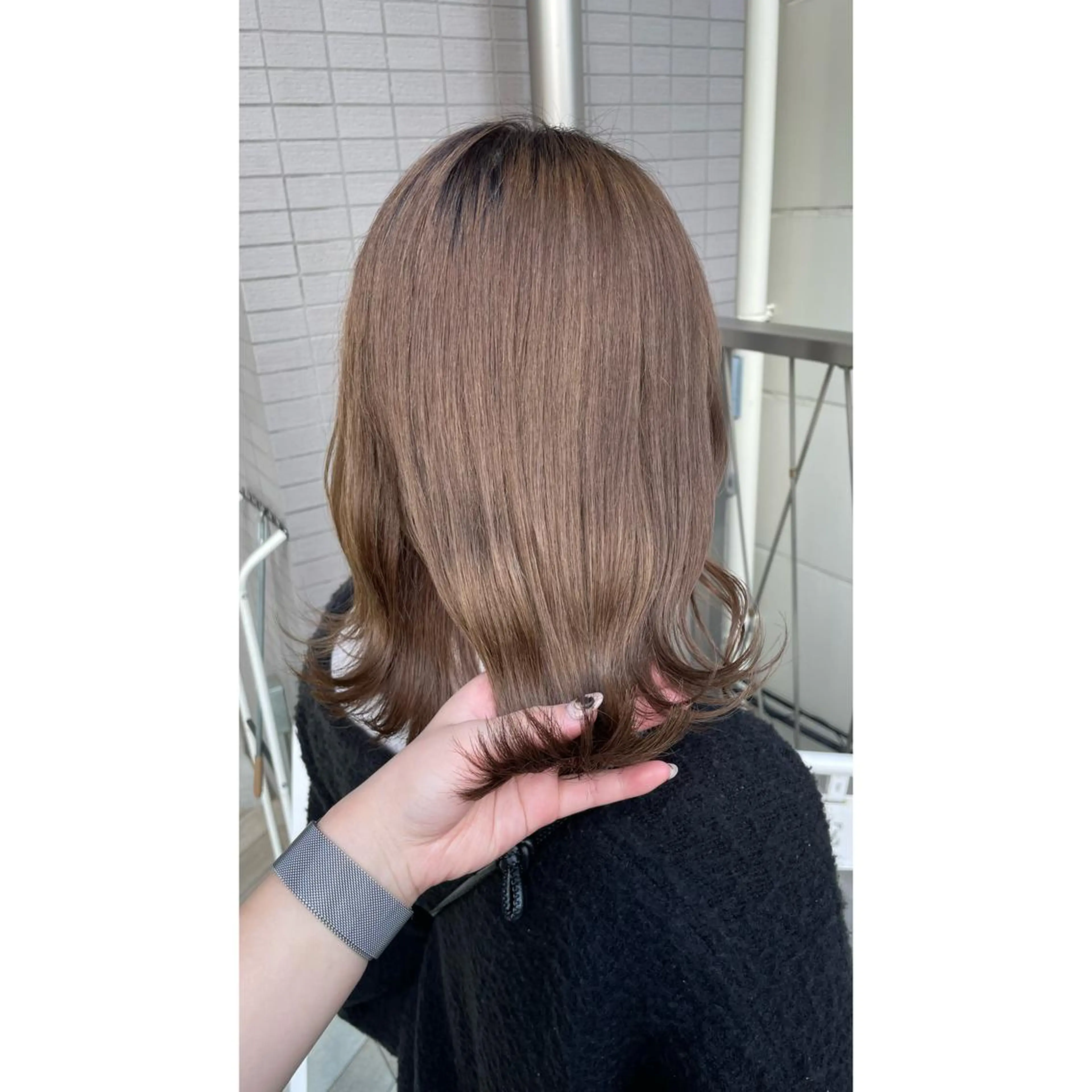ミディアム カラー ヘアカラー トリートメント 梅田/髪質改善カラー ❄︎ mikiのヘアスタイル