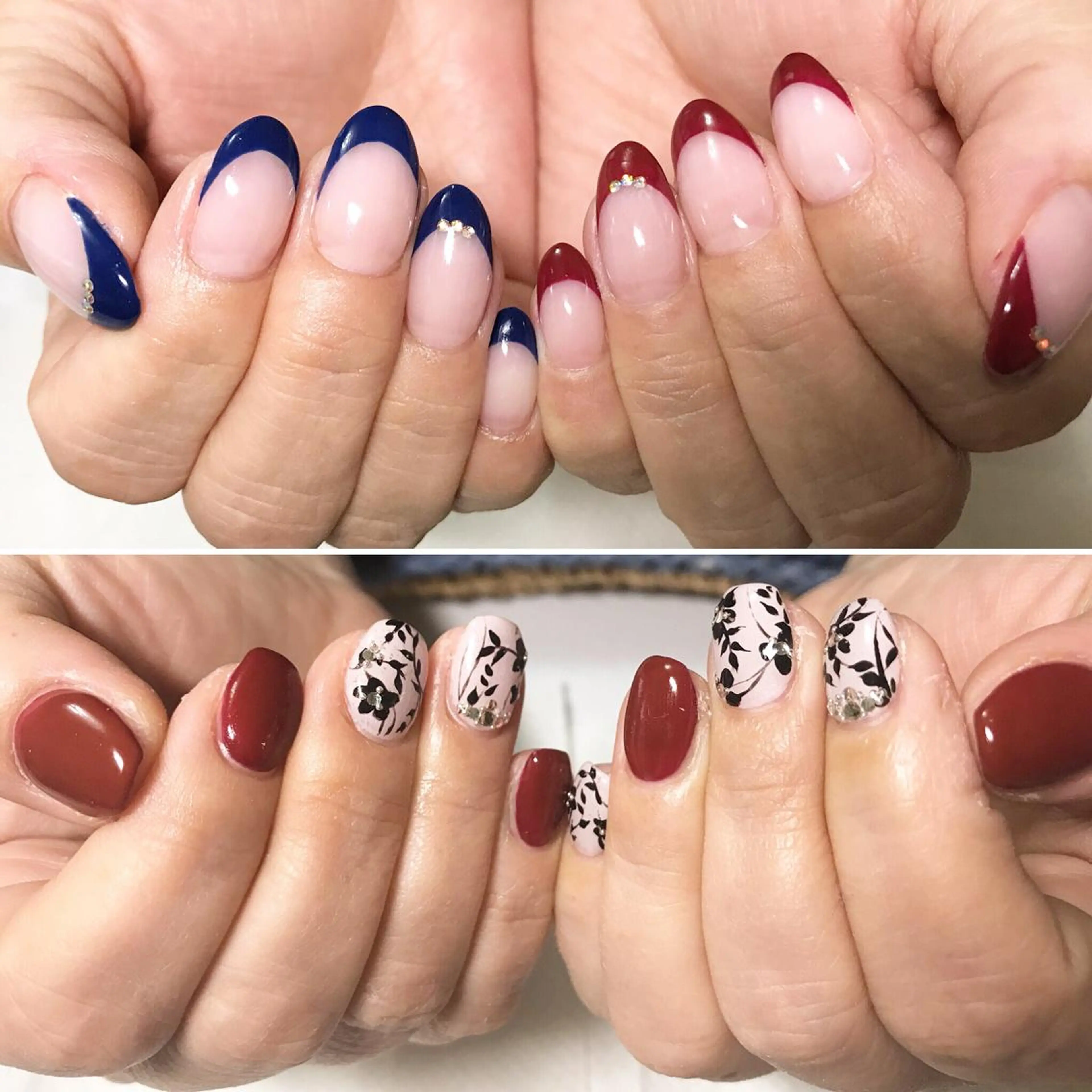 ネイル ボルドー フットネイル シンプルネイル 春ネイル 夏ネイル ネイル フフラ所属・nail fufla ♡yamane♡のネイルデザイン