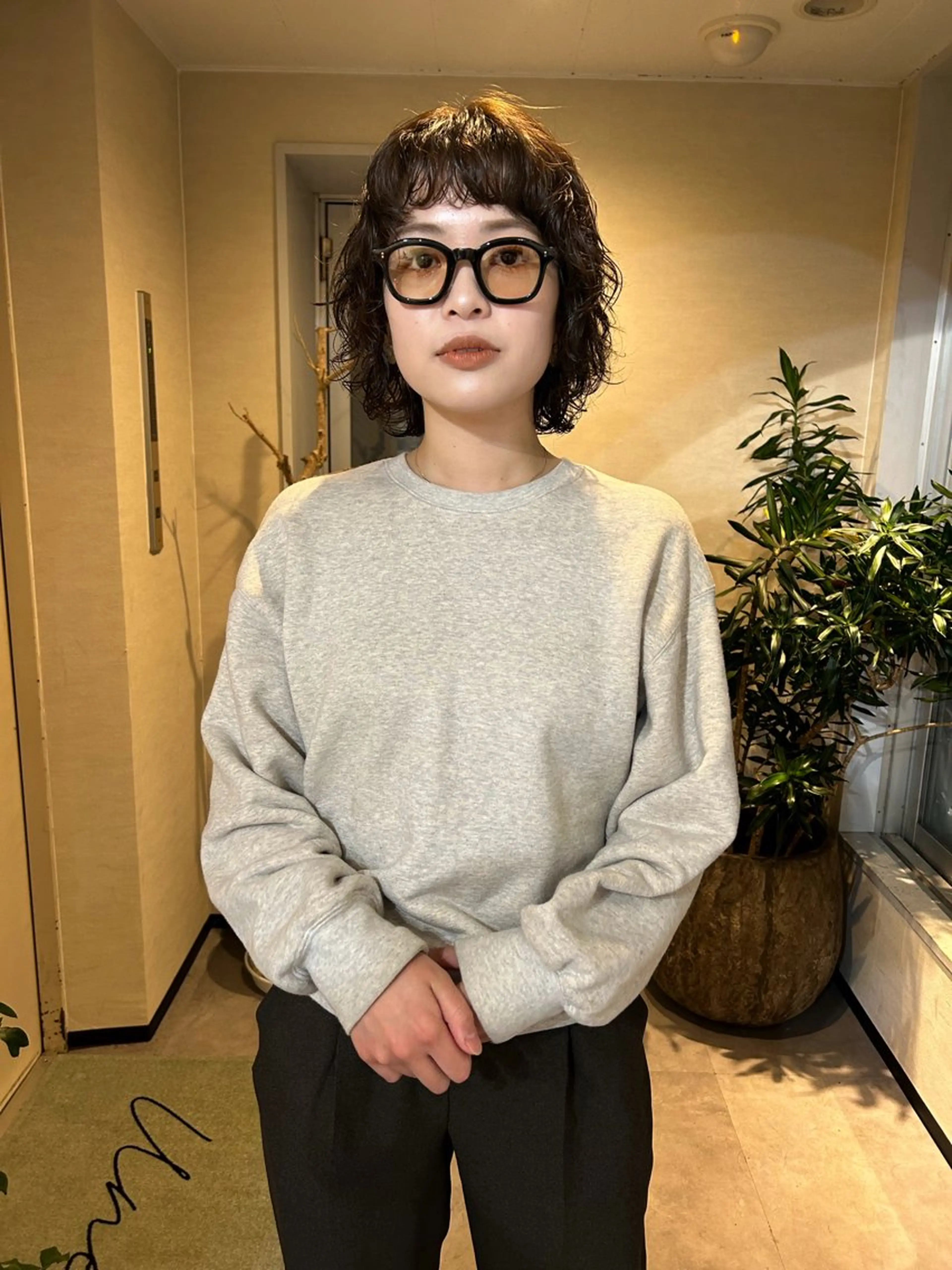 ショート カラー パーマ 林 浩太郎のヘアスタイル