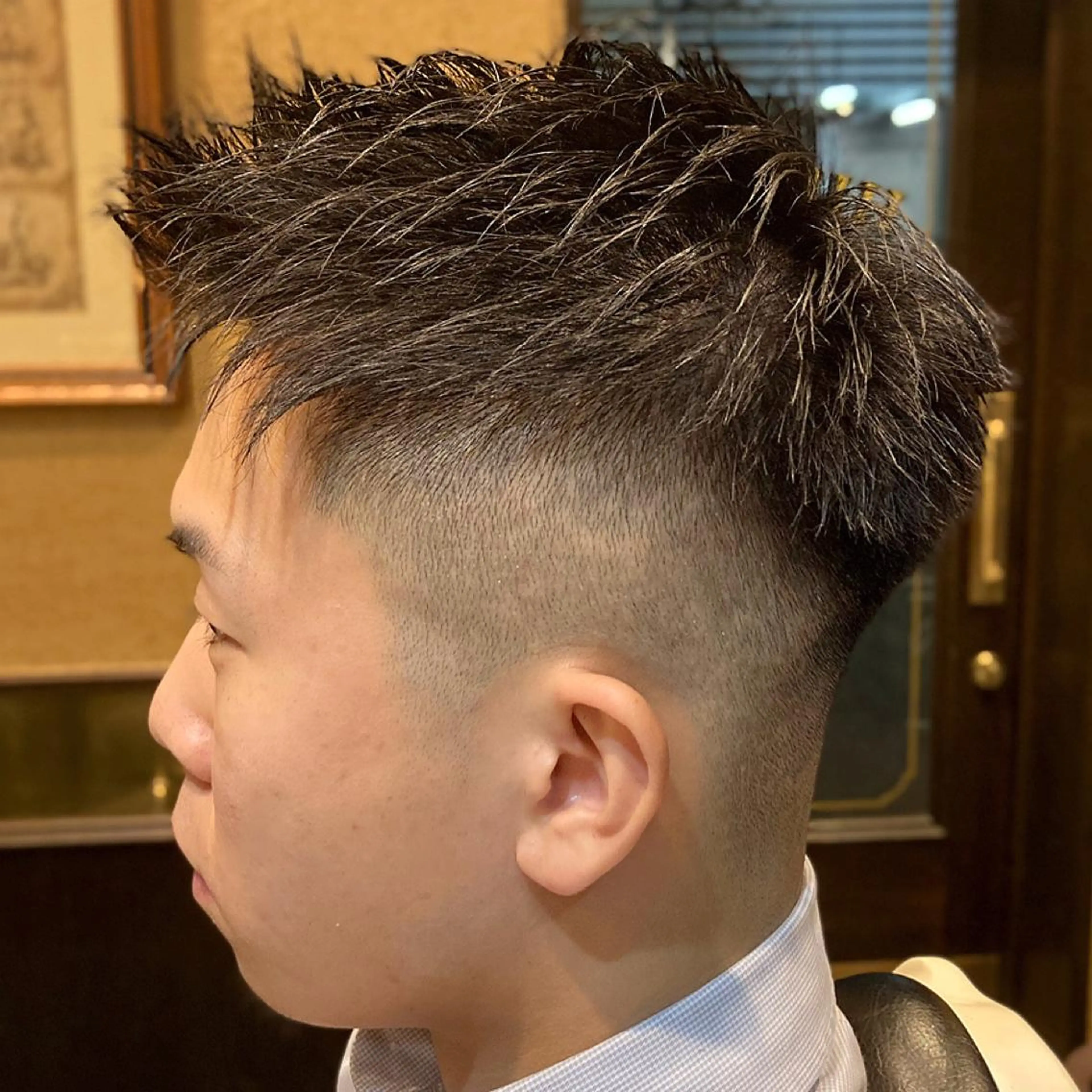ショート メンズ フェードカット HIRO GINZA BARBER SHOP  大宮店所属・店長💈山田竜太 BARBERのヘアスタイル