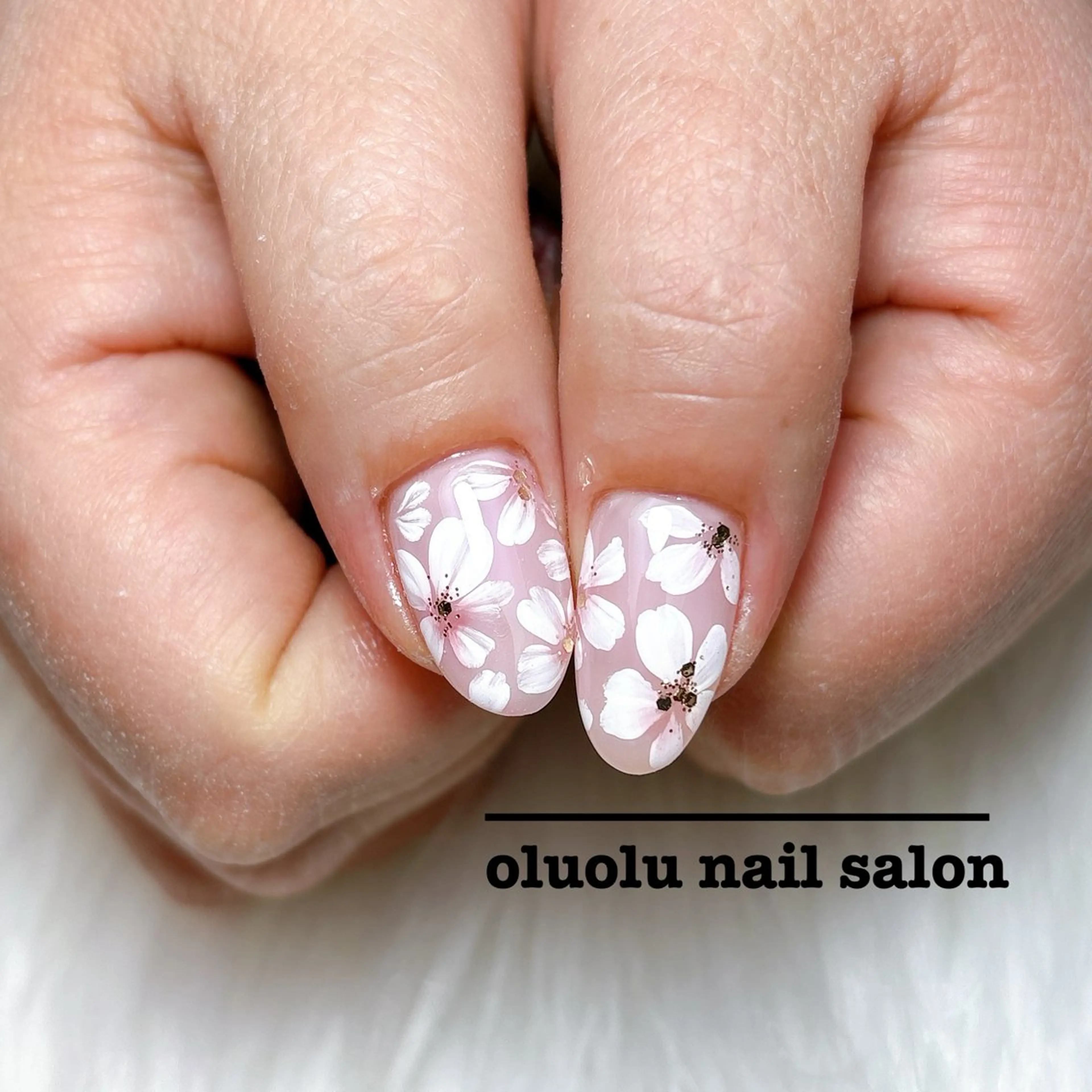 ネイル 桜ネイル oluolu nailsalonのネイルデザイン