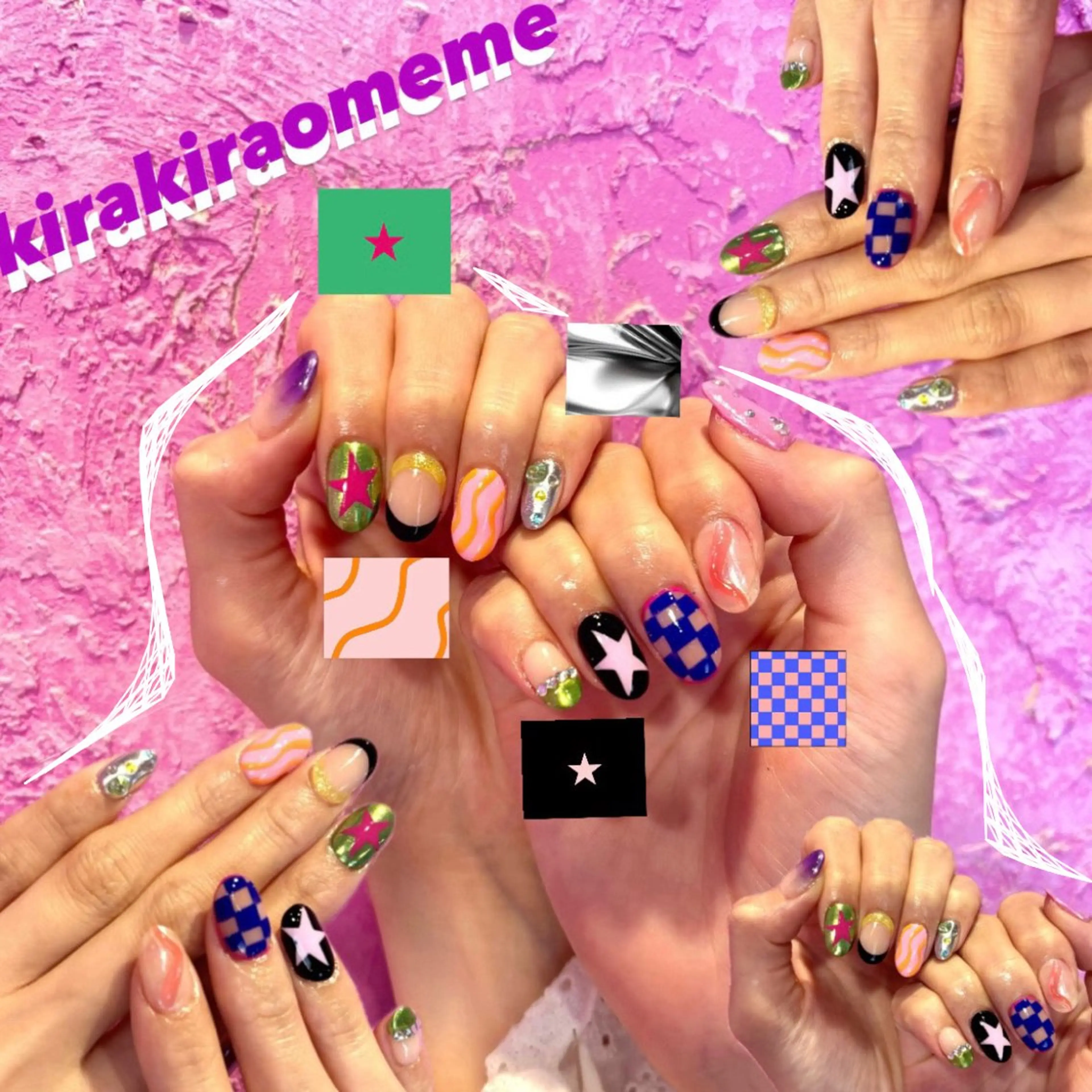ネイル ハンドネイル キラオメ Neneのネイルデザイン