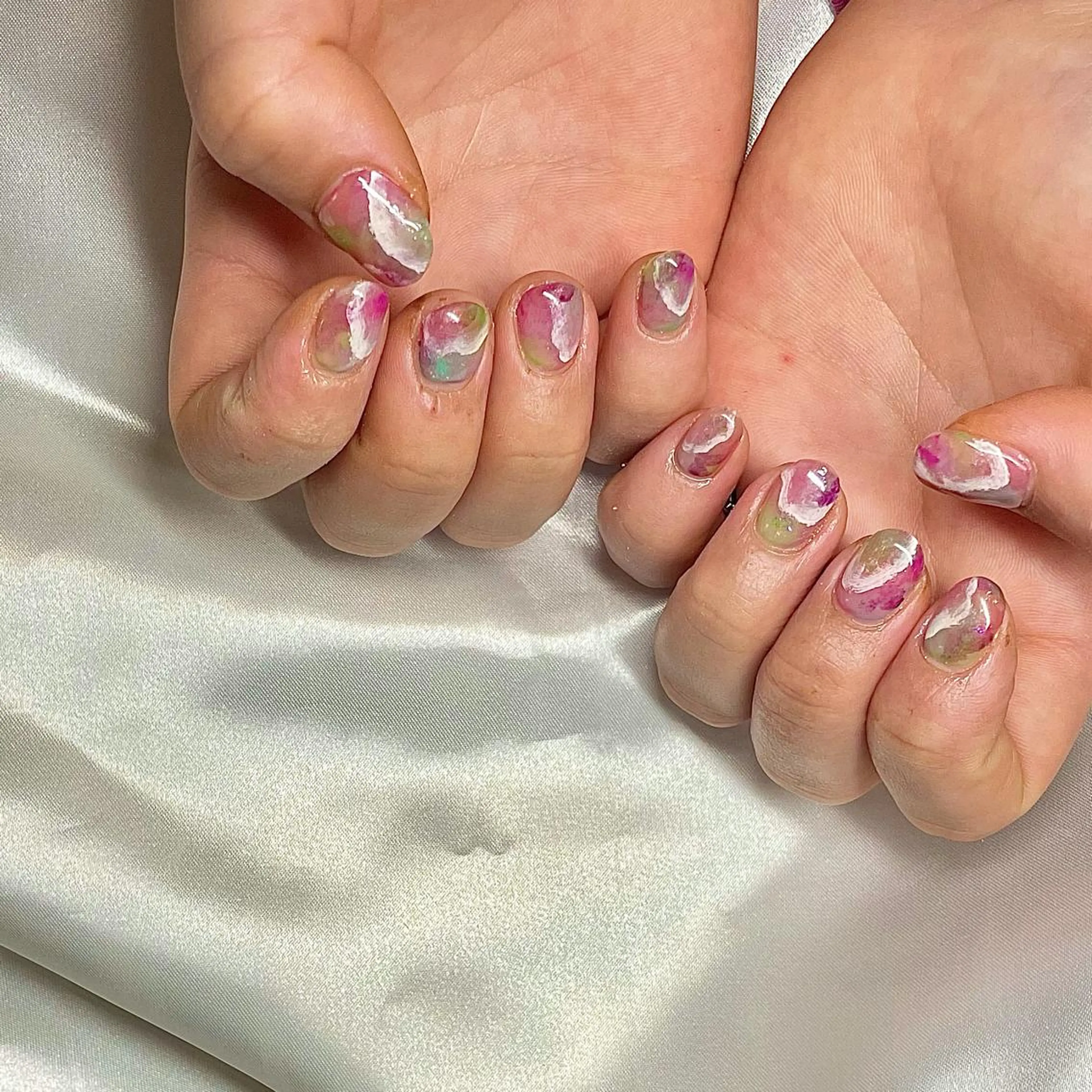 ショート カラー パーマ ヘアアレンジ メンズ キッズ ネイル マツエク・マツパ nail&eye Aoのマツエク・マツパデザイン