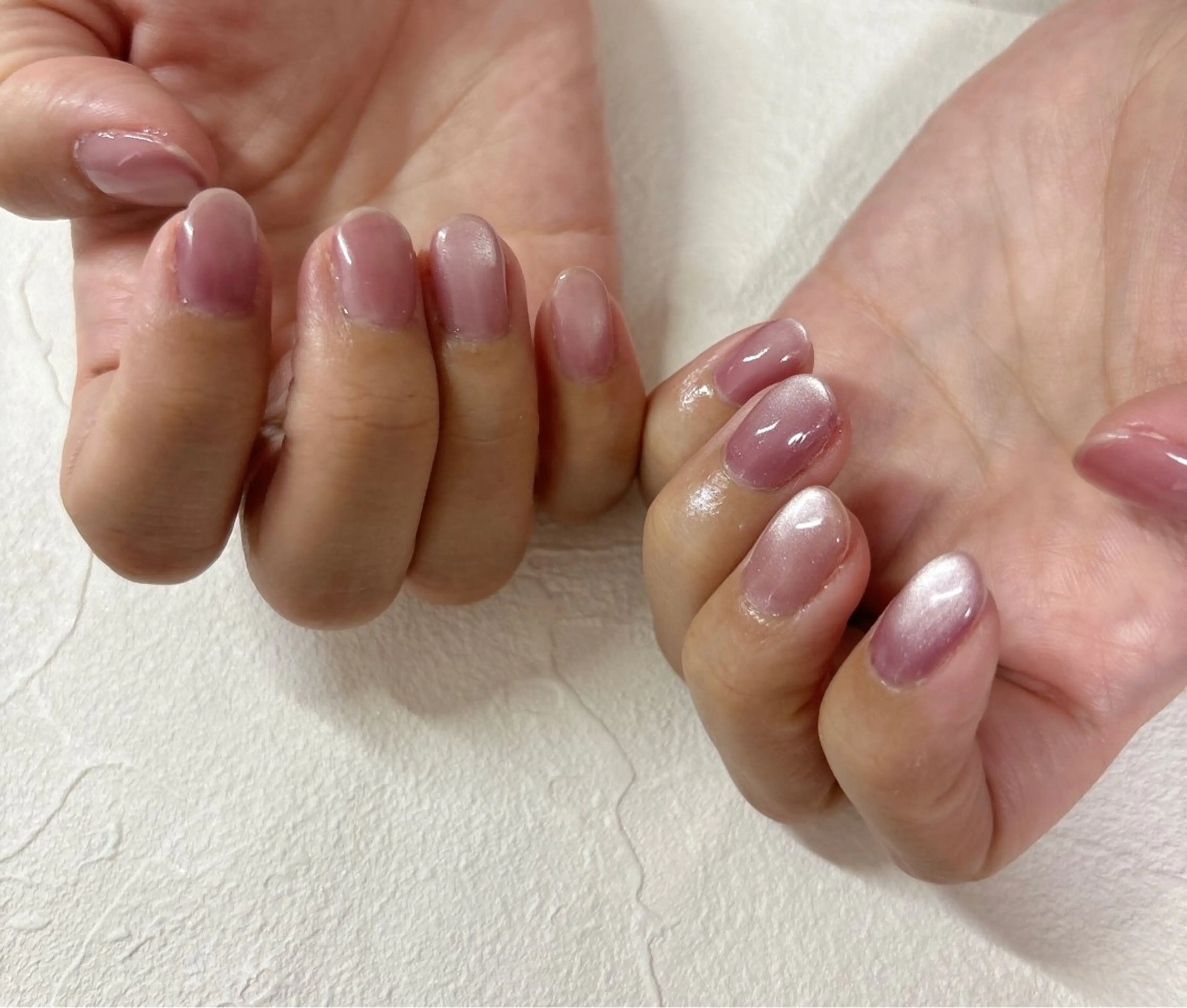 ネイル オーロラネイル フットネイル フレンチネイル ジェルネイル 韓国ネイル Mogu nail 二子玉川のネイルデザイン