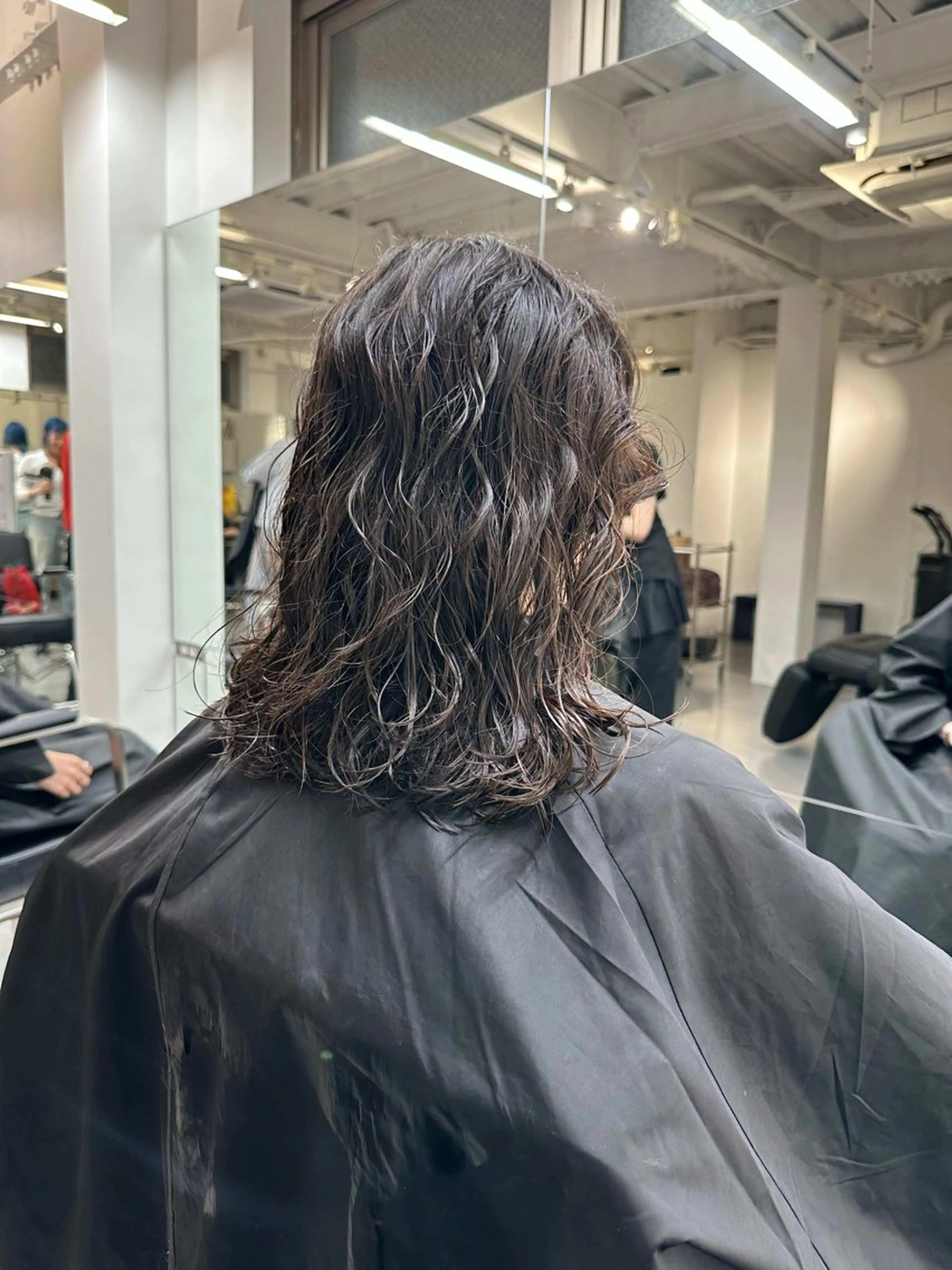 ミディアム パーマ カット パーマ お悩み解決パーマ hana🩰のヘアスタイル