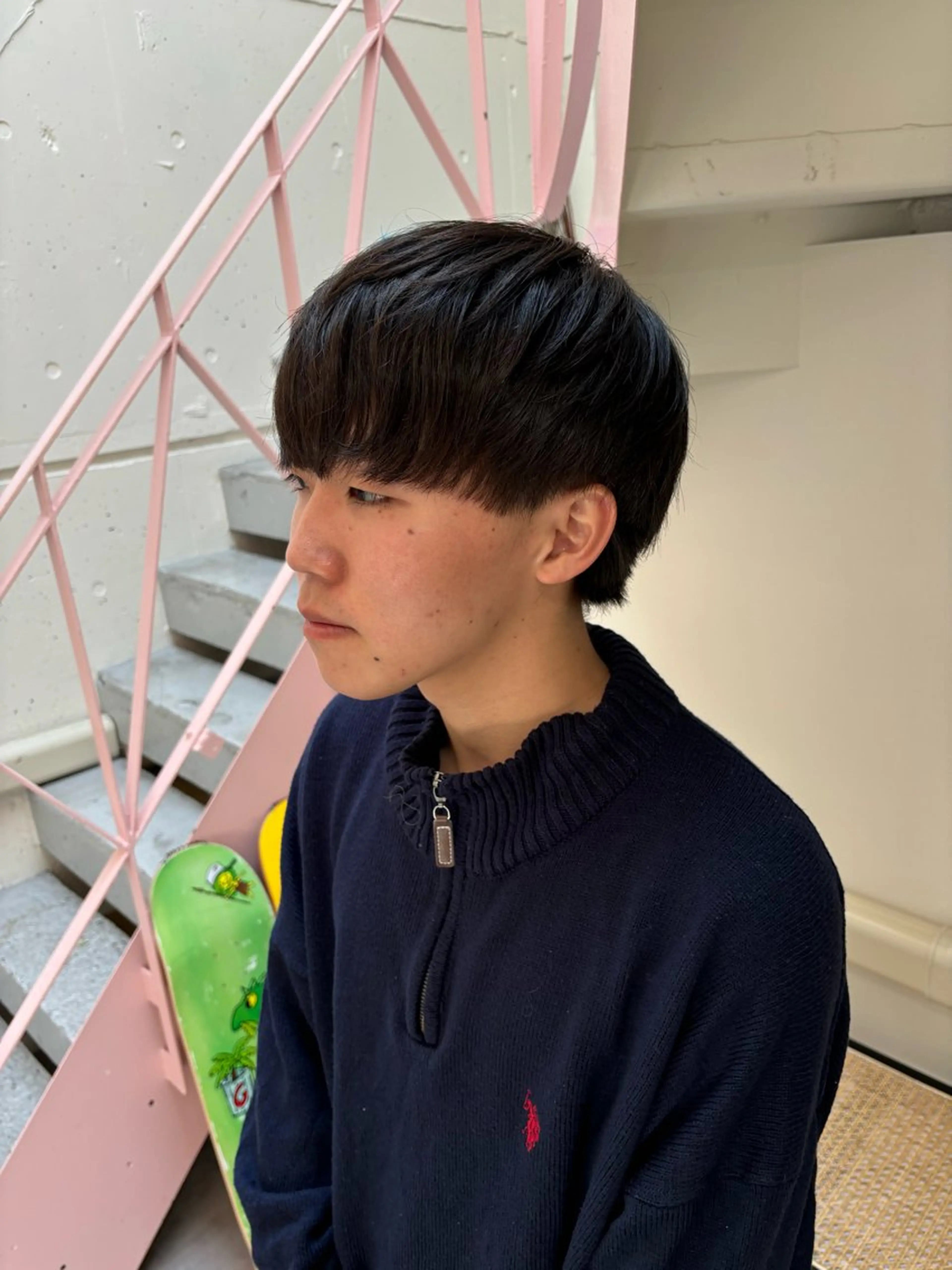 メンズ マッシュ カット 縮毛矯正 🩵izu 🩵のヘアスタイル