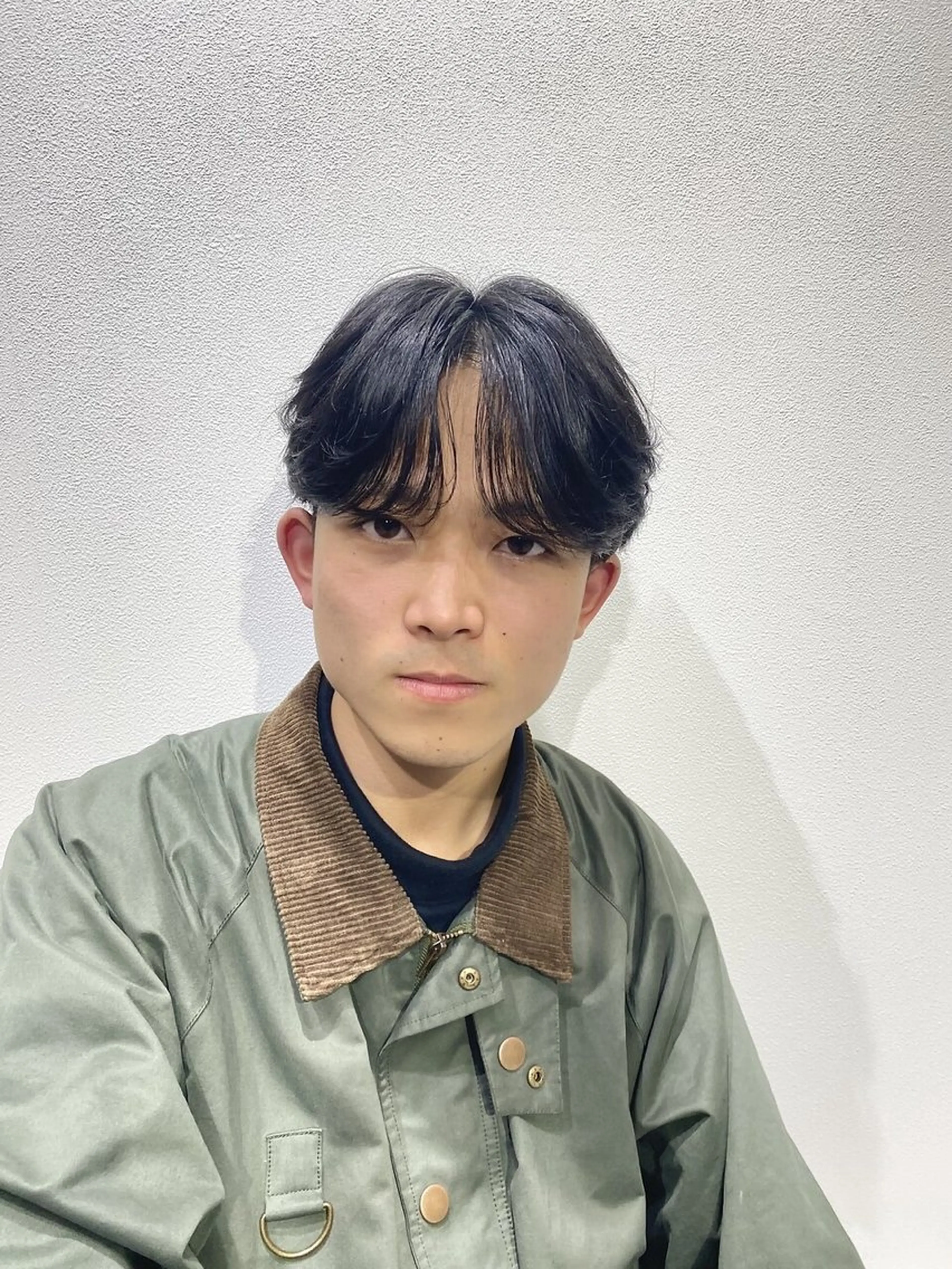 メンズ センターパート ダウンパーマ フェードカット フェザーパーマ カルマパーマ カット パーマ MEN’SsalonHYPE所属・メンズカット/布施/ 秋山　涼のヘアスタイル