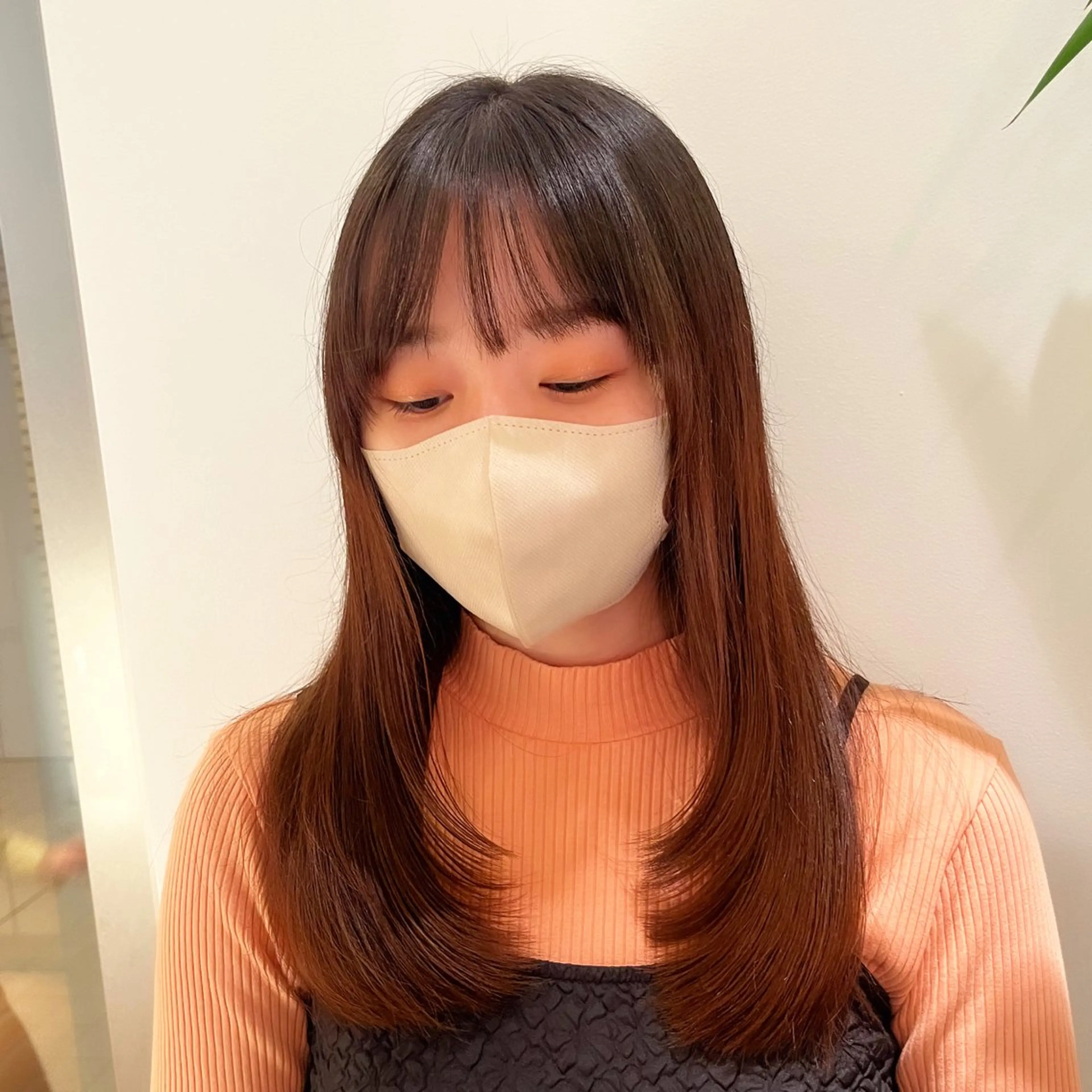 ロング 韓国レイヤーカット/ 美髪矯正/YUIのヘアスタイル