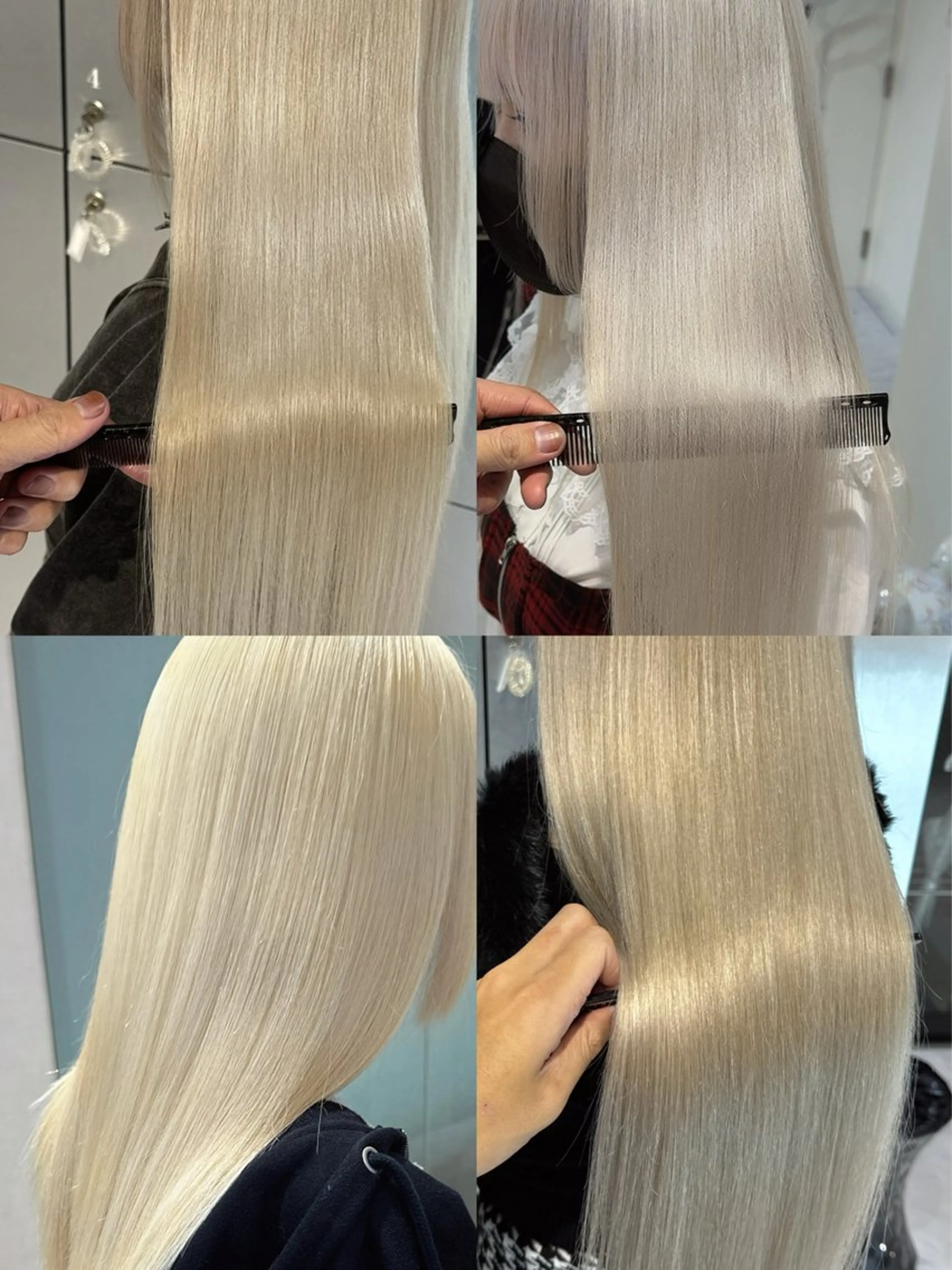 《✨初回限定✨🔥ムラ直したい方必見🔥》🌟ブリーチ×2＋オンカラー＋トリートメント　シャンプーブロー🌟の写真