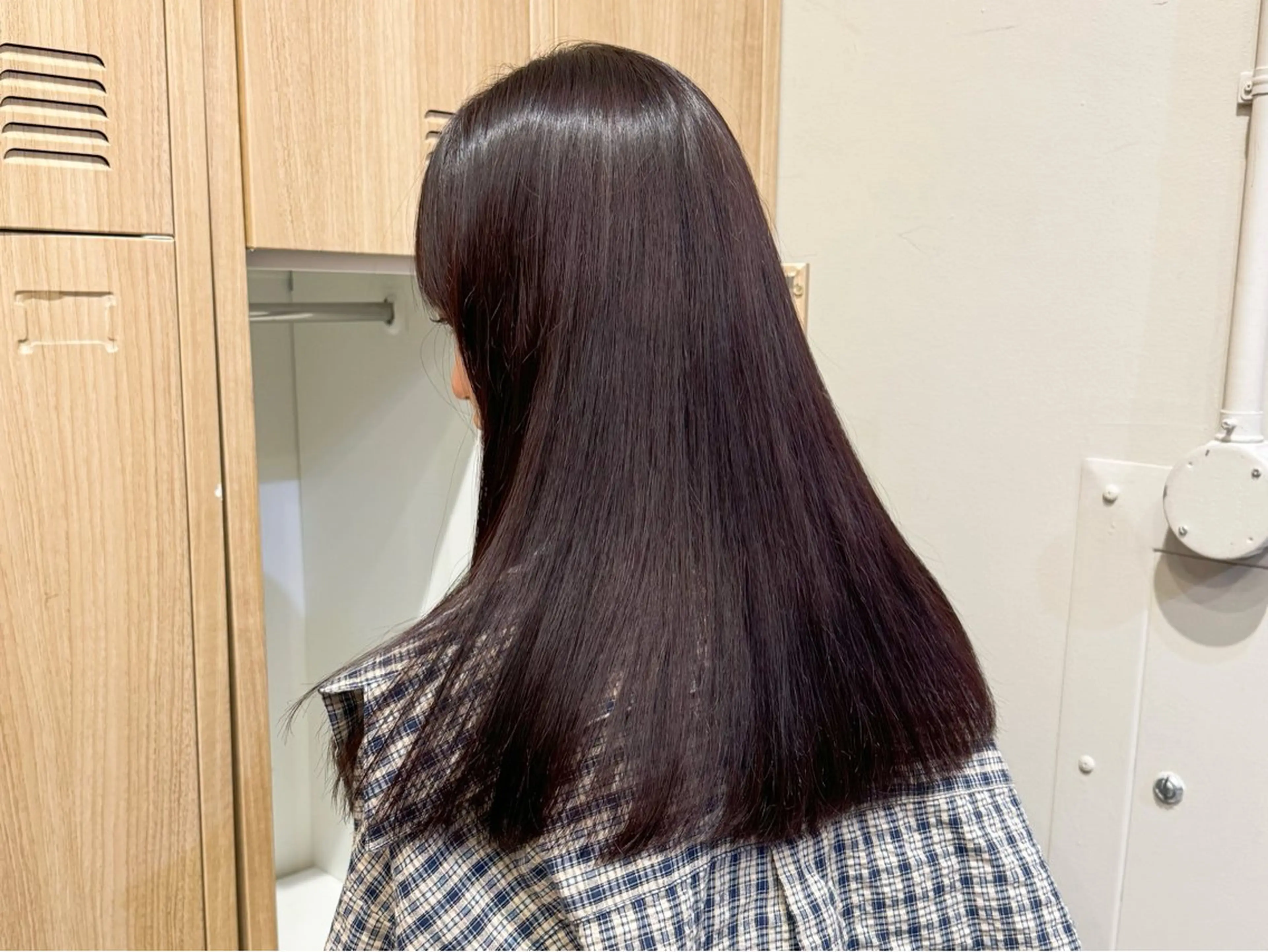 秋冬のつやつや暖色カラー+トリートメントの写真