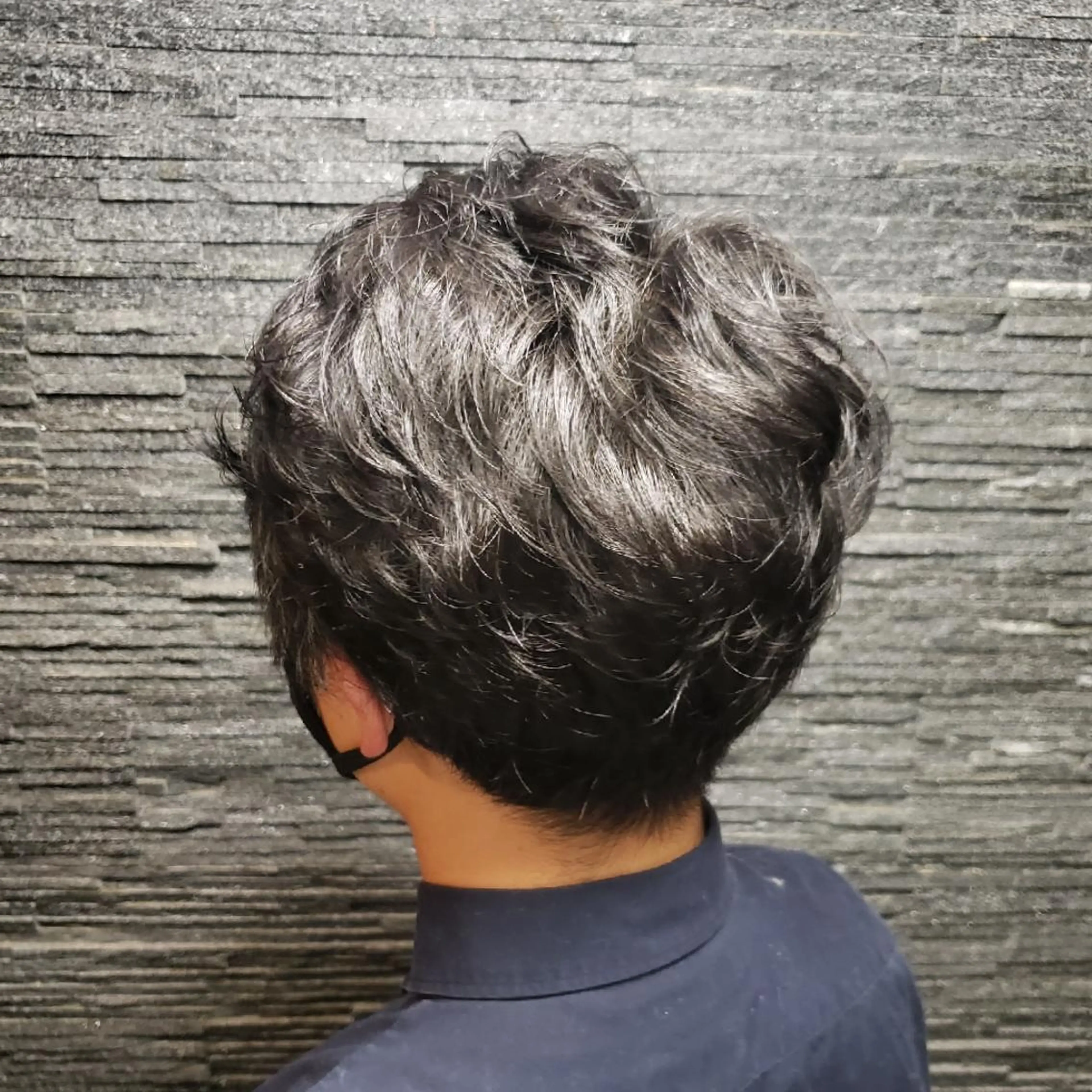 パーマ ミディアム barber shopのヘアスタイル