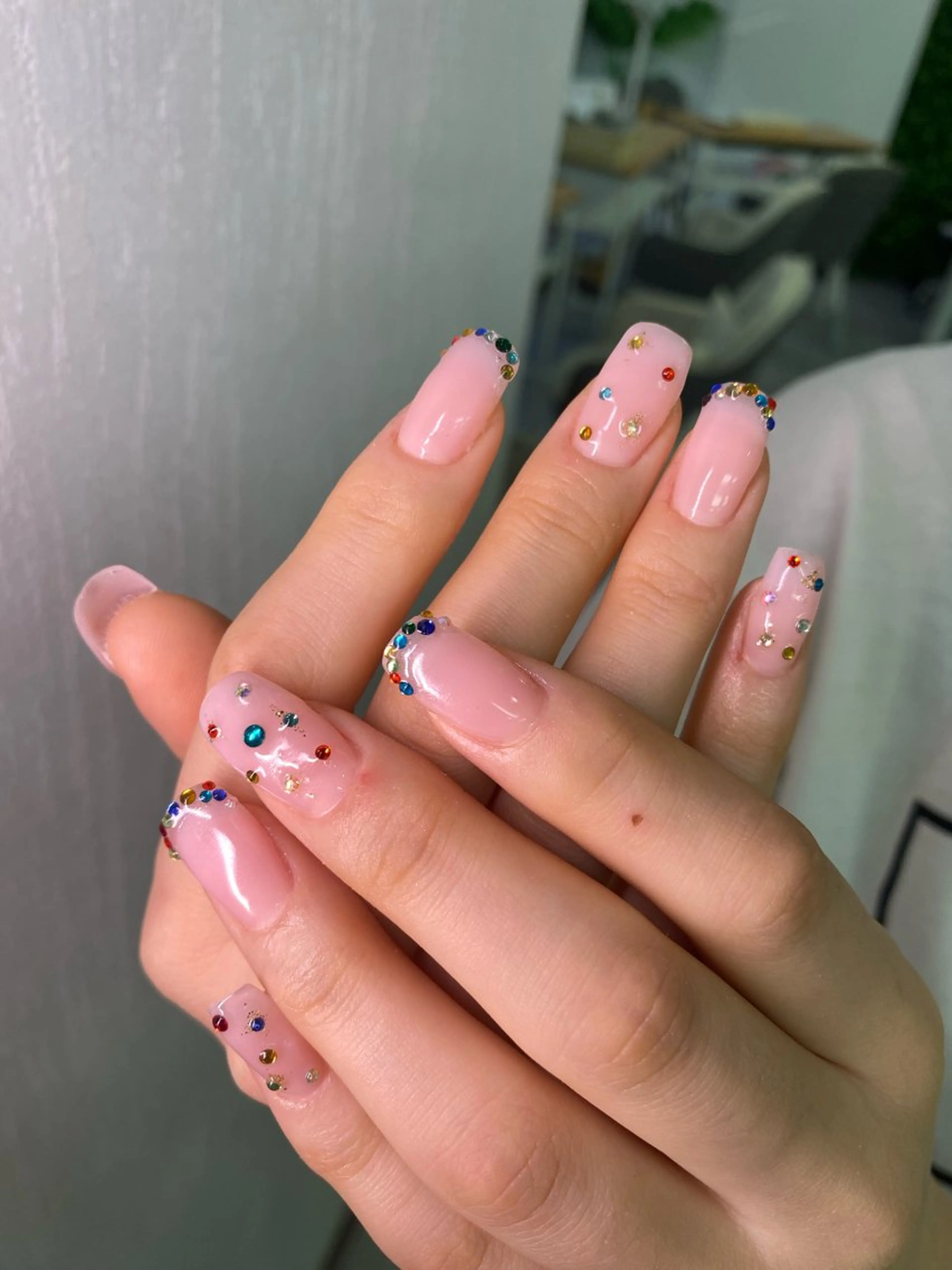 ネイル ATULA Nail 💅チップ長さだしのネイルデザイン