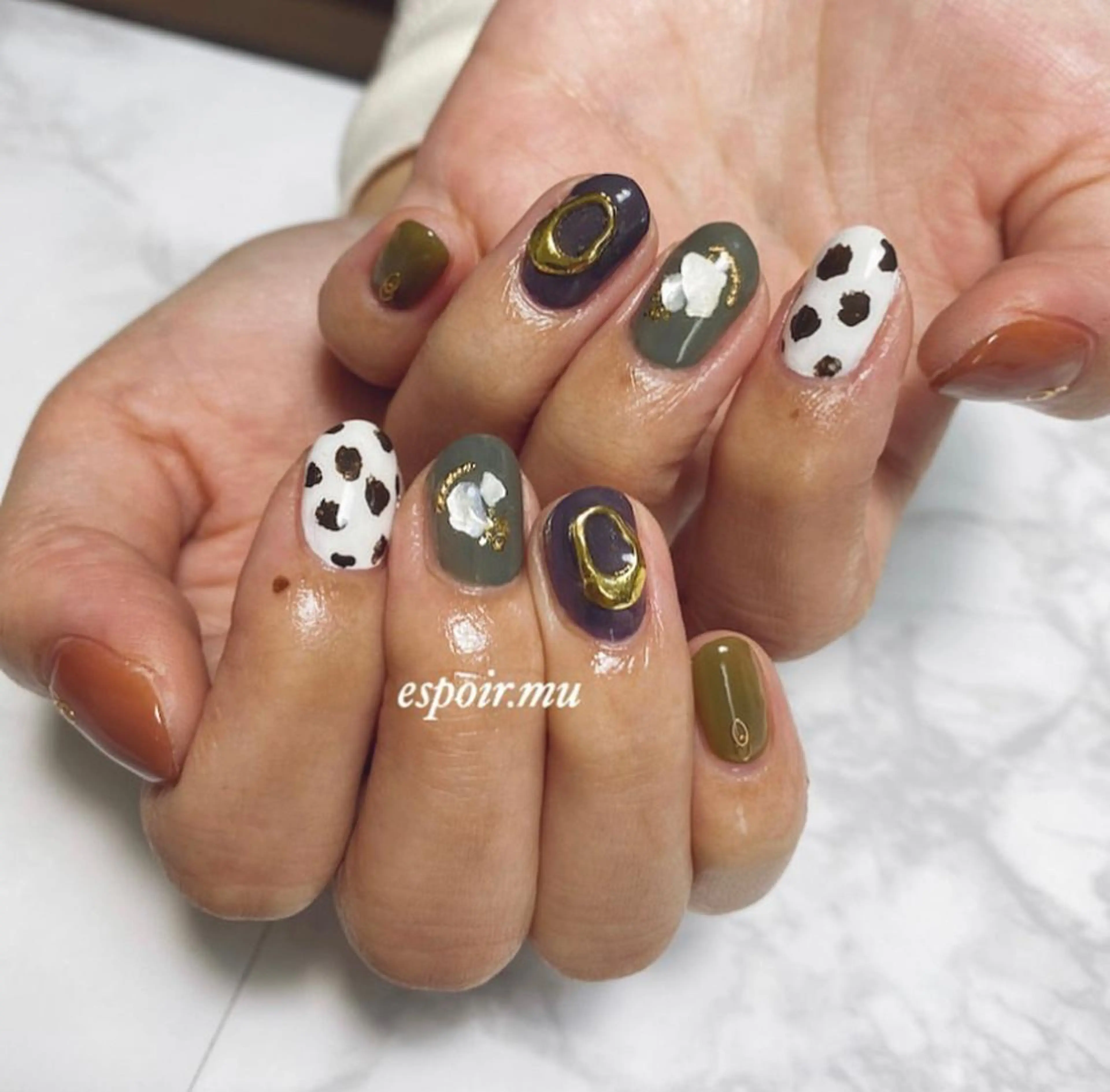 ショート ネイル espoir. muのネイルデザイン