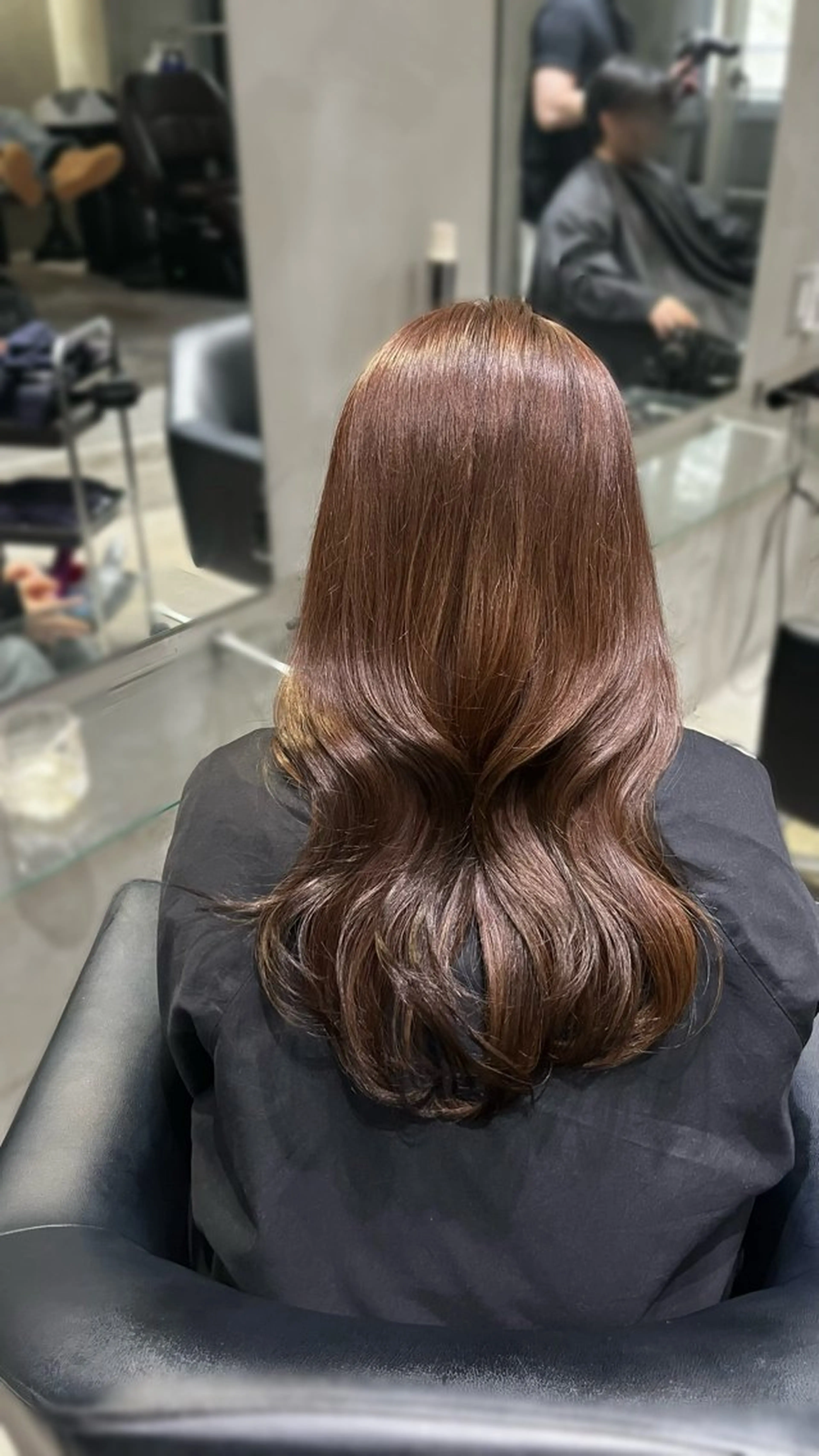 ロング カラー ベージュカラー ヘアカラー トリートメント 原田 瑞季のヘアスタイル