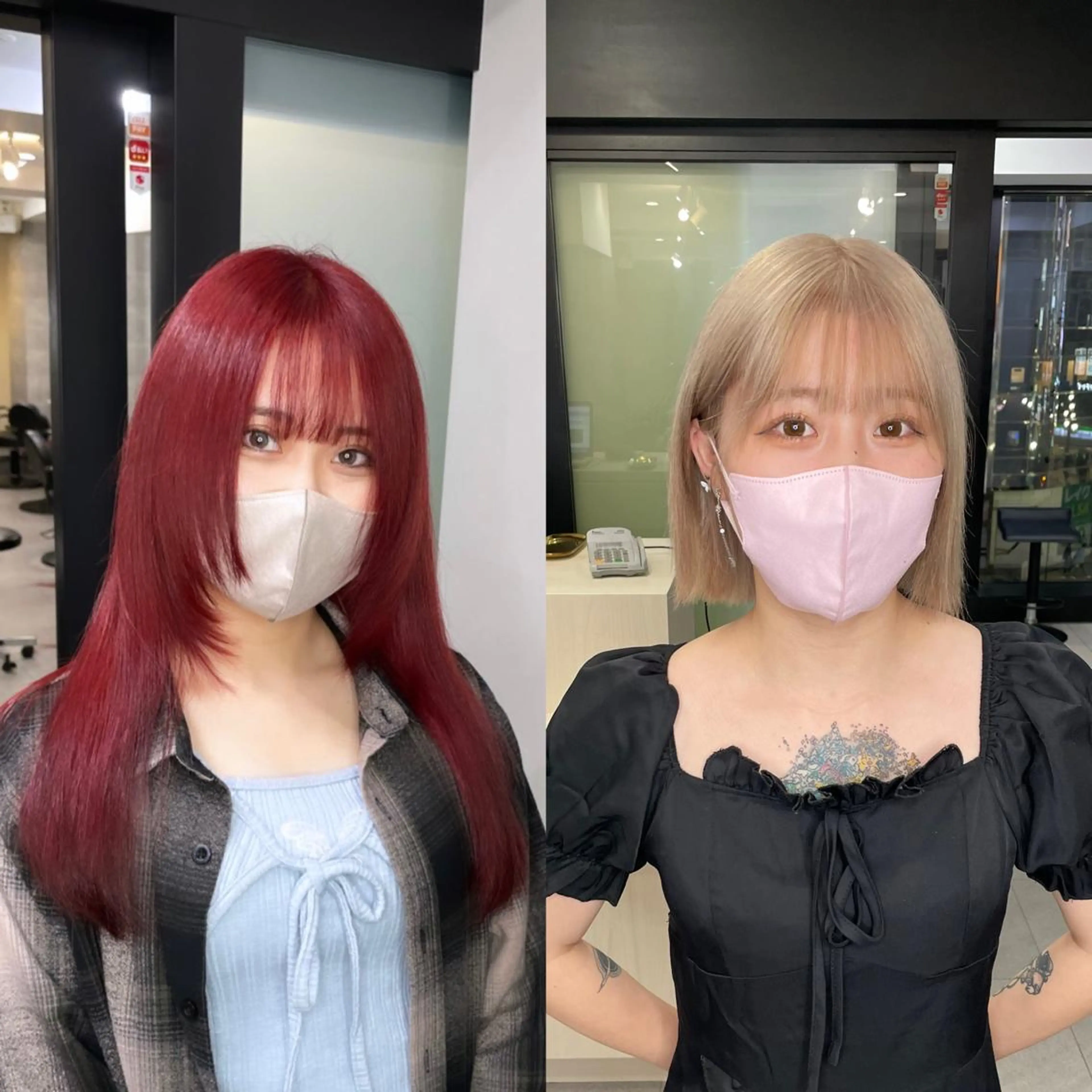 セミロング JUNYA 海外ガールヘアのヘアスタイル