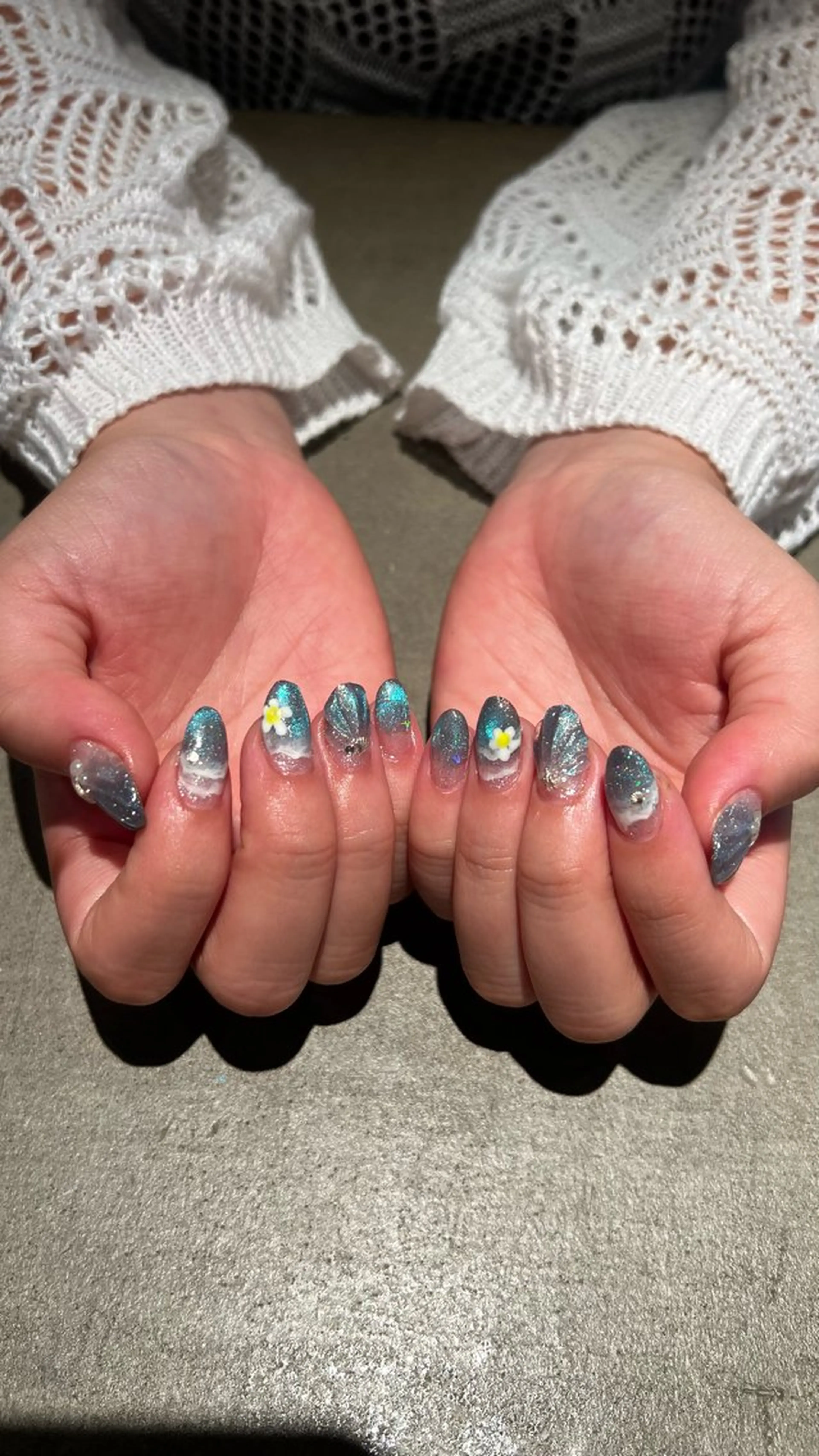 ネイル アートネイル 持ち込み 夏ネイル ハンドネイル ウエチ ノリカ🐸のネイルデザイン