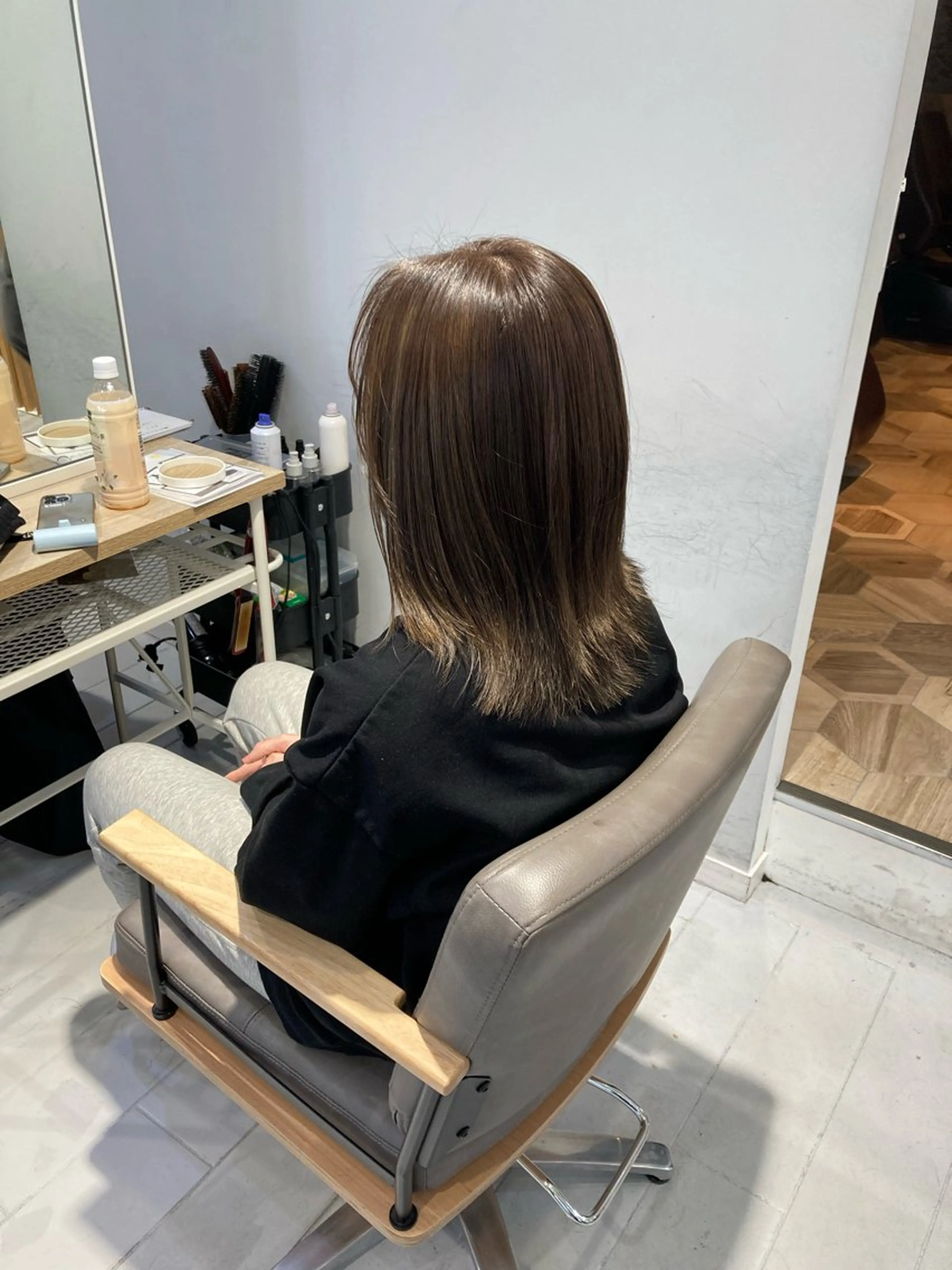 ミディアム カラー カット ヘアカラー 🫧ゆうき🪽 髪質改善/ハイライトのヘアスタイル