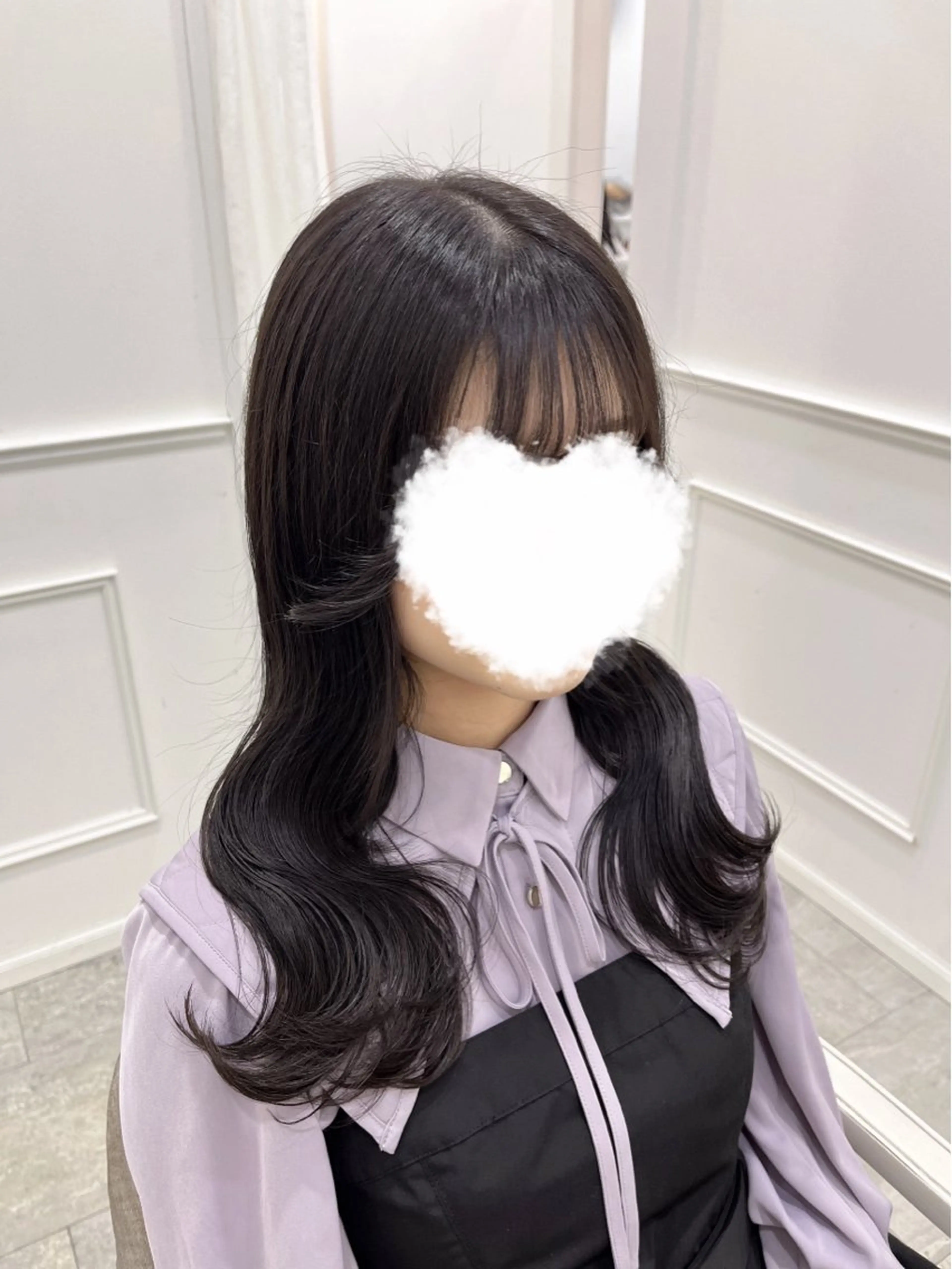 ロング カラー 新井 凪のヘアスタイル