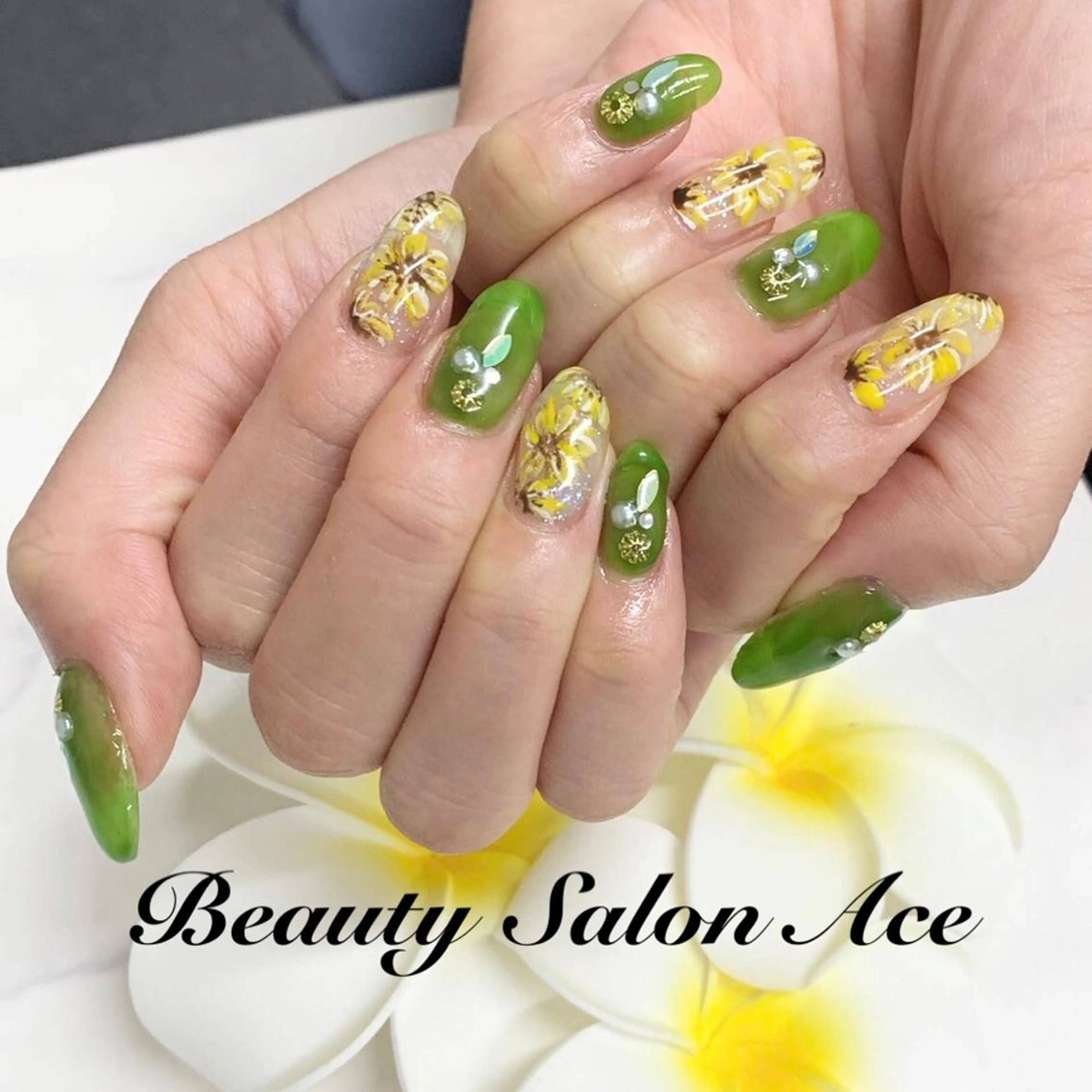 ネイル アートネイル ジェルネイル メンズネイル 夏ネイル ハンドネイル ハンドケア Beauty Salon Ace（ネイルサロン　エース）所属・池袋フィルイン Ace♡長さだしのネイルデザイン