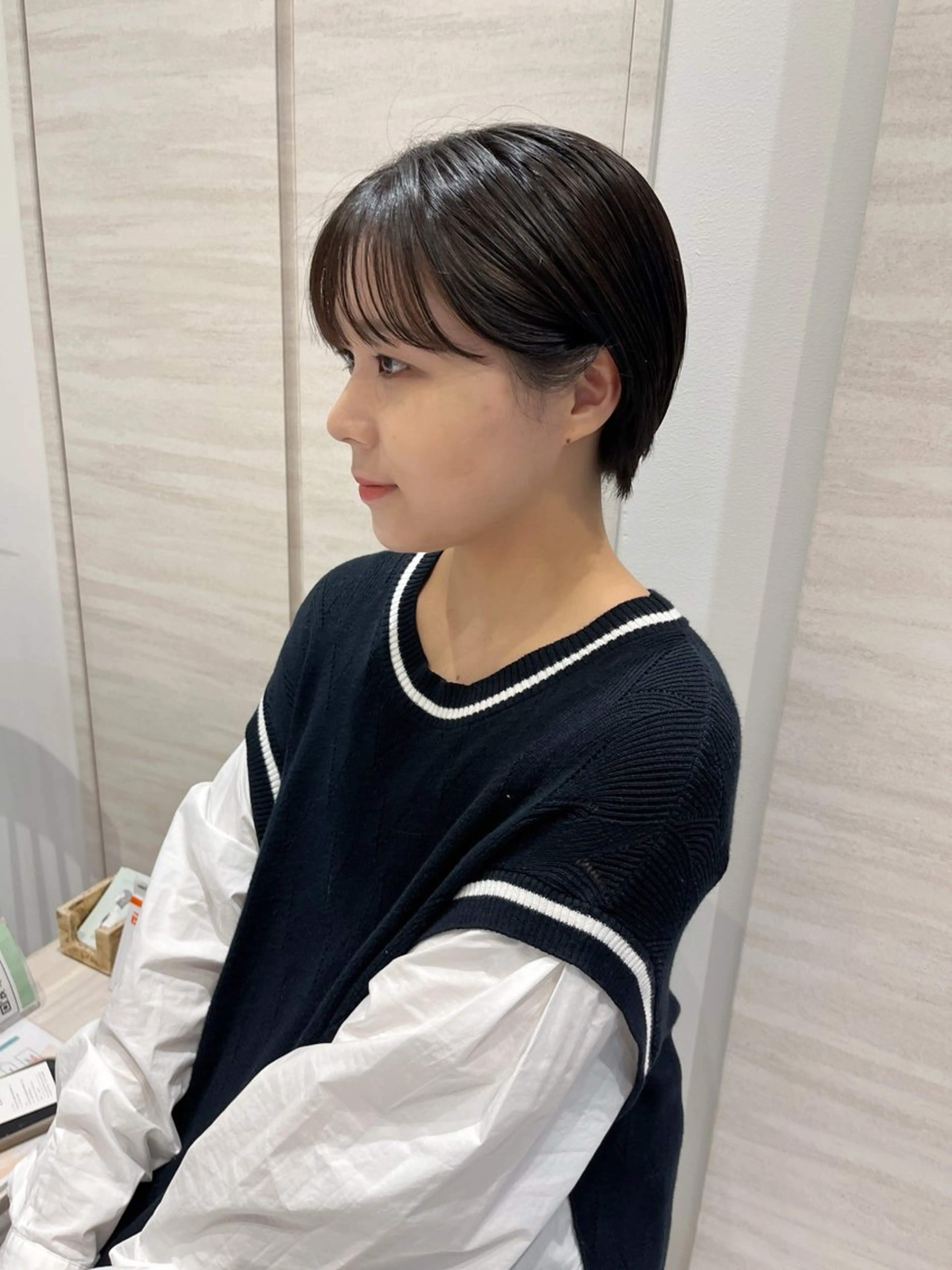 ショート 丸みショート ショートヘア Chiho / 梅田 / ボブ/ パーマのヘアスタイル