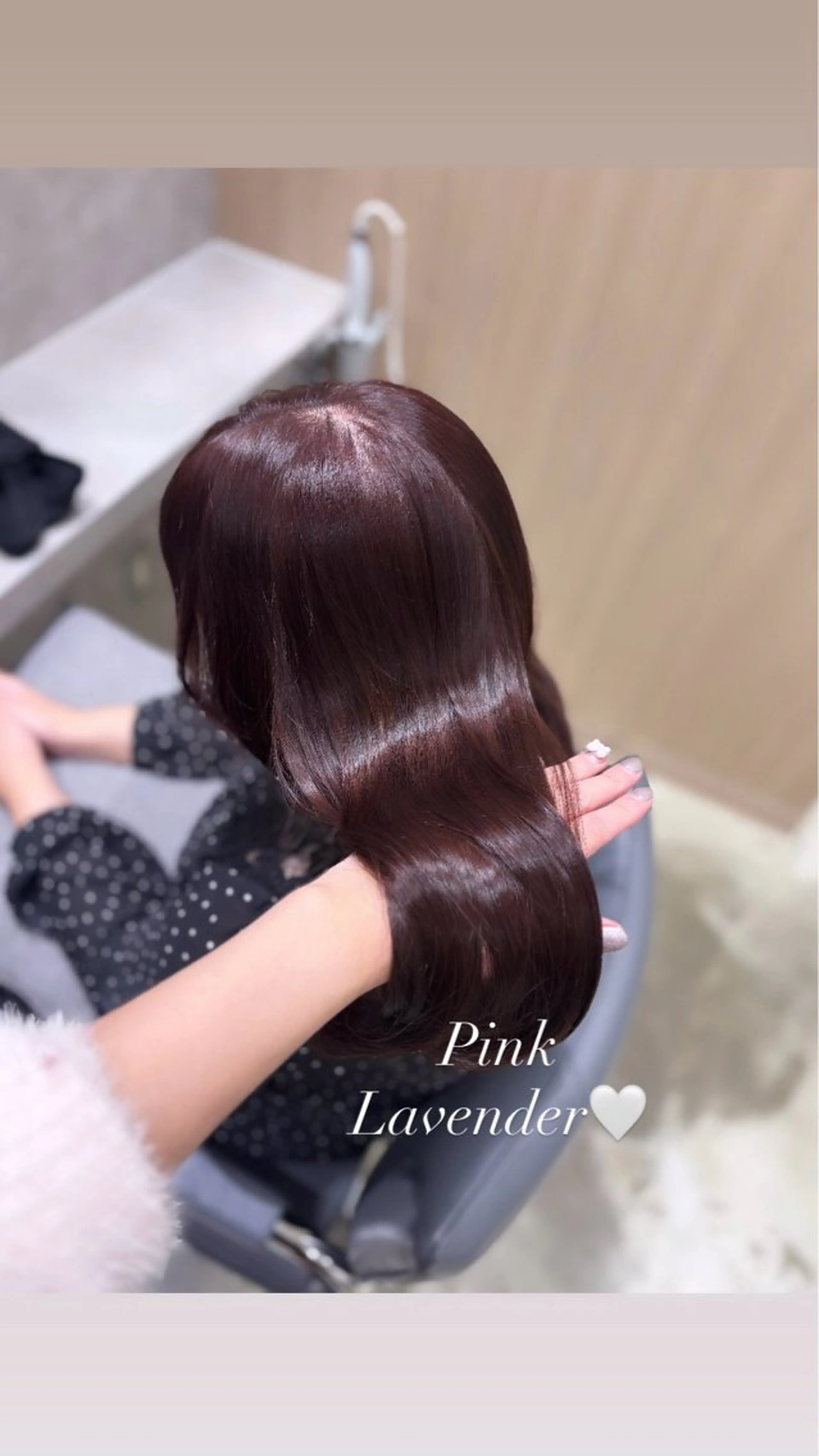 カラー ラベンダーカラー ピンクカラー ピンクラベンダー ヘアカラー Euphoria銀座店所属・縮毛矯正/Wカラー 🎀𝐒𝐀𝐊𝐈のヘアスタイル