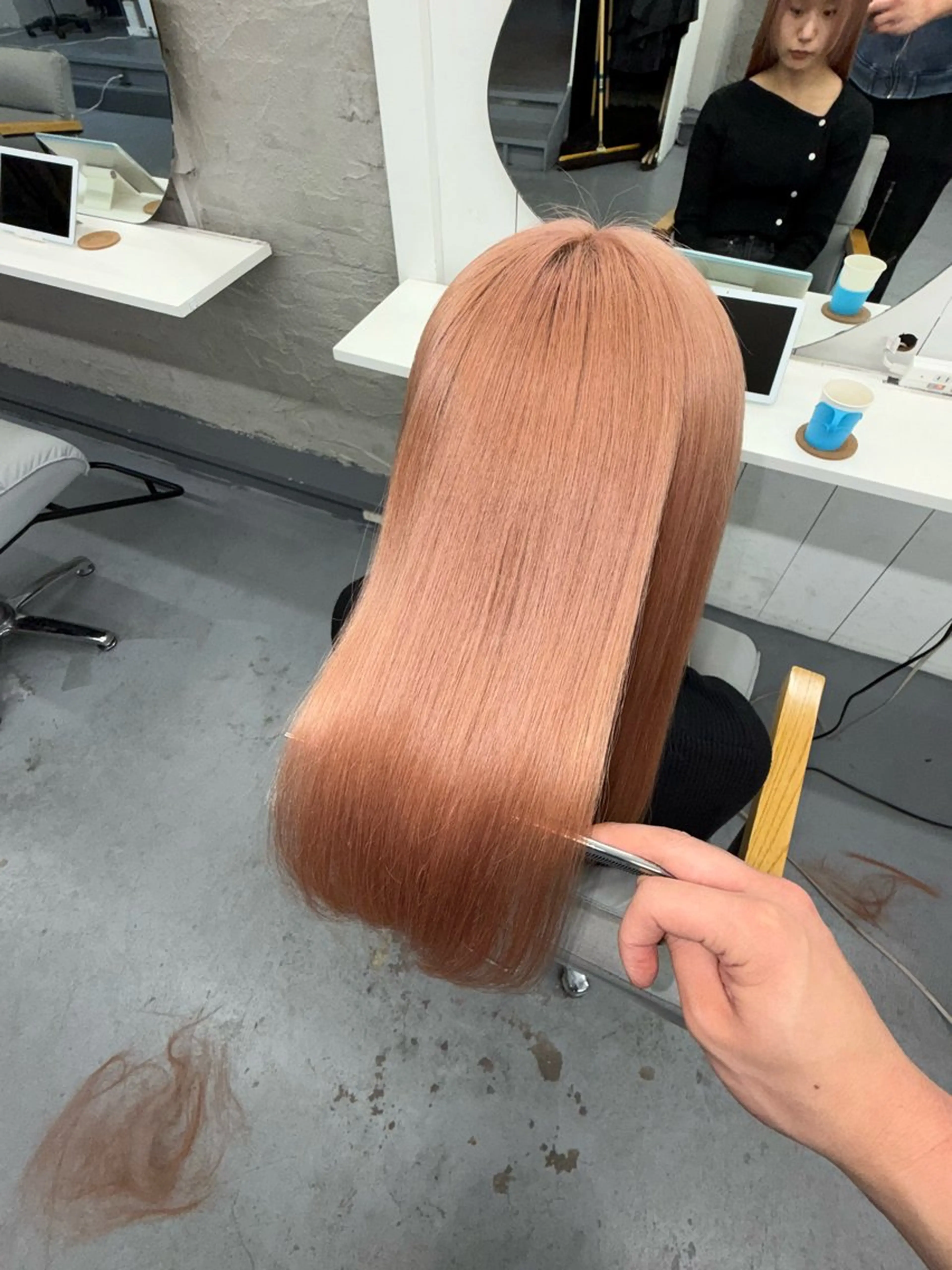 【ダメージレス✨】カット＋1ケアブリーチ＋髪質改善カラーの写真