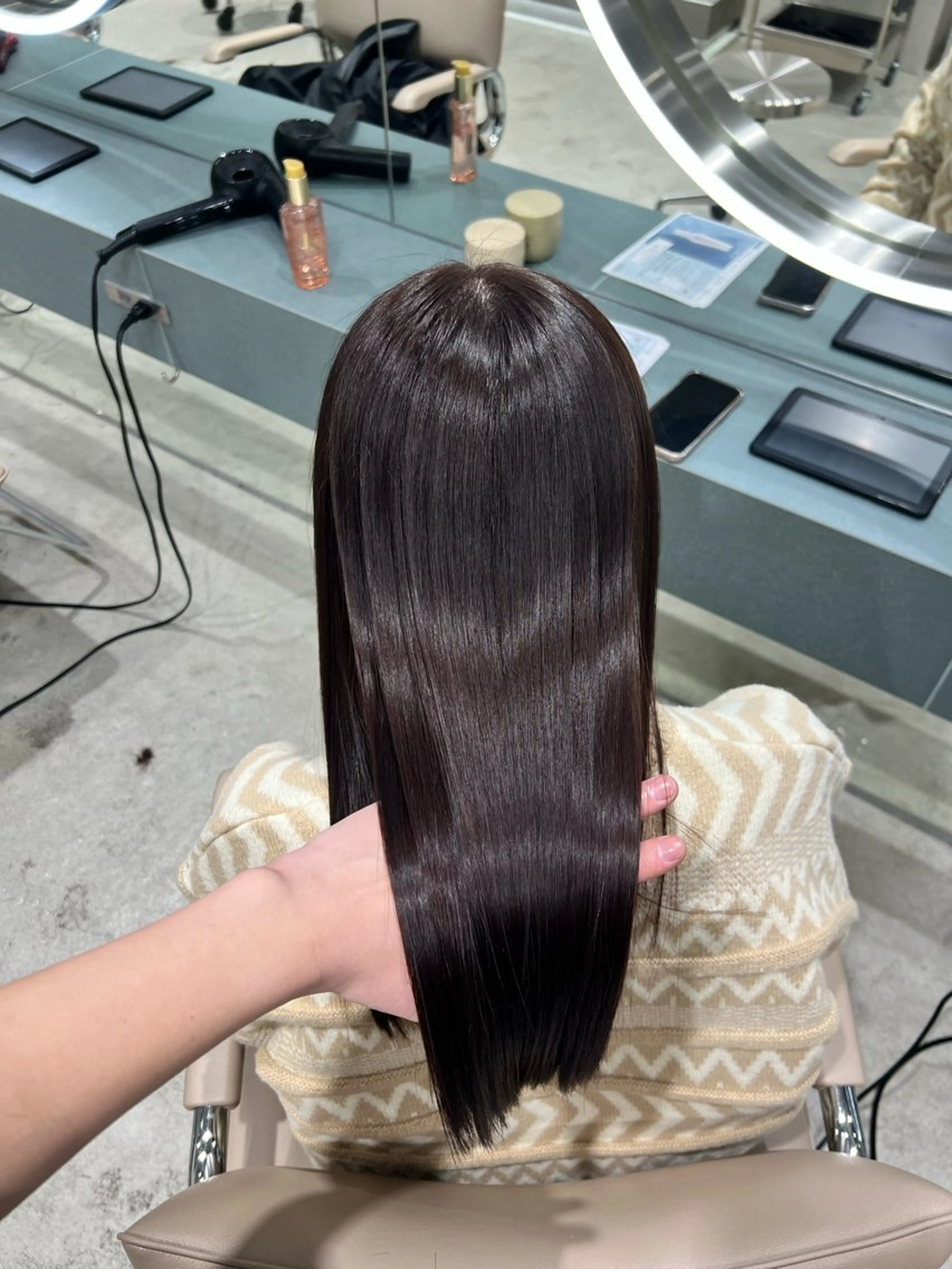 ミディアム カラー ✨髪質改善 縮毛矯正 艶髪 立川 コウキ✨のヘアスタイル