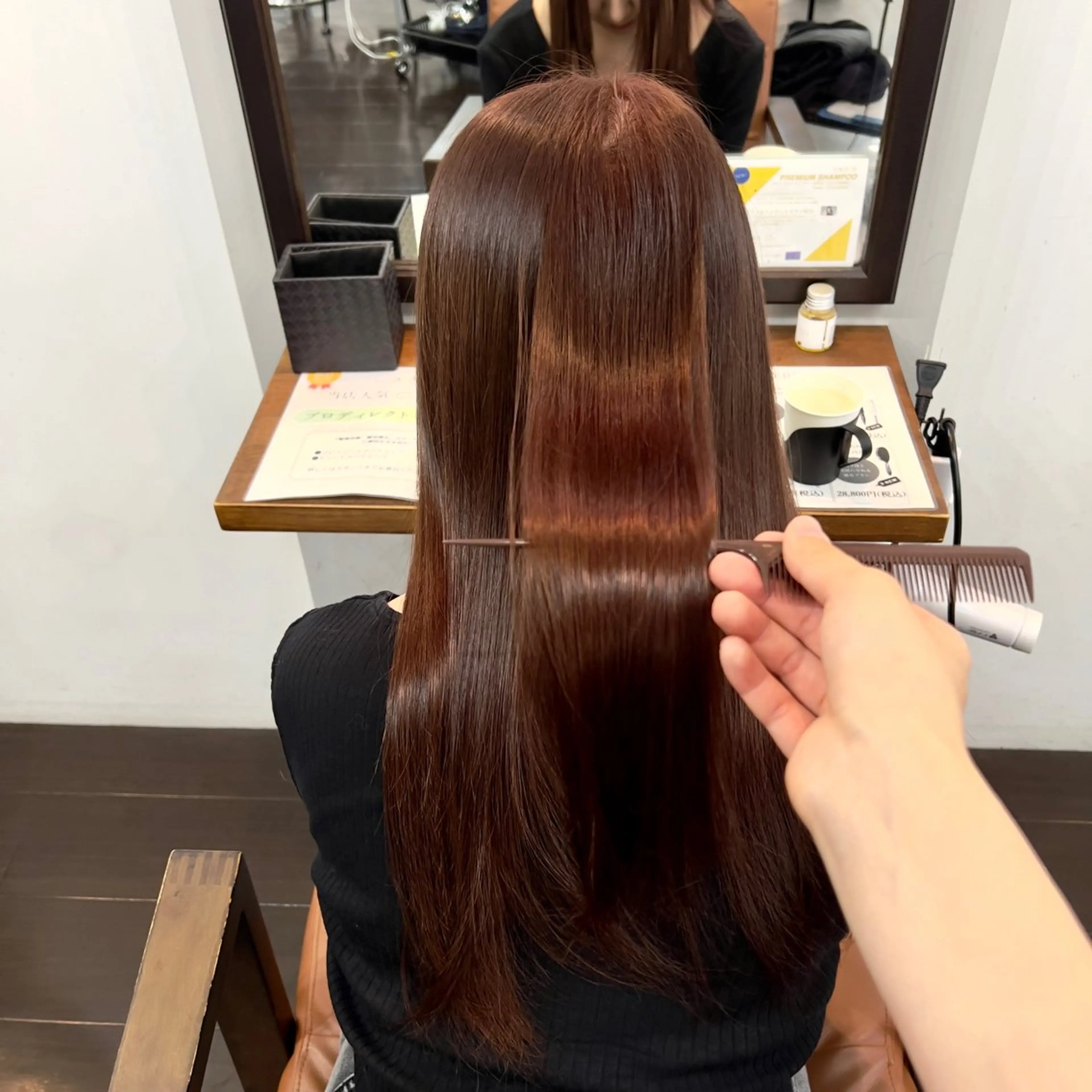 ロング カラー 透明感カラー レッドカラー 似合わせレイヤー / 栄 / はるな🌼のヘアスタイル