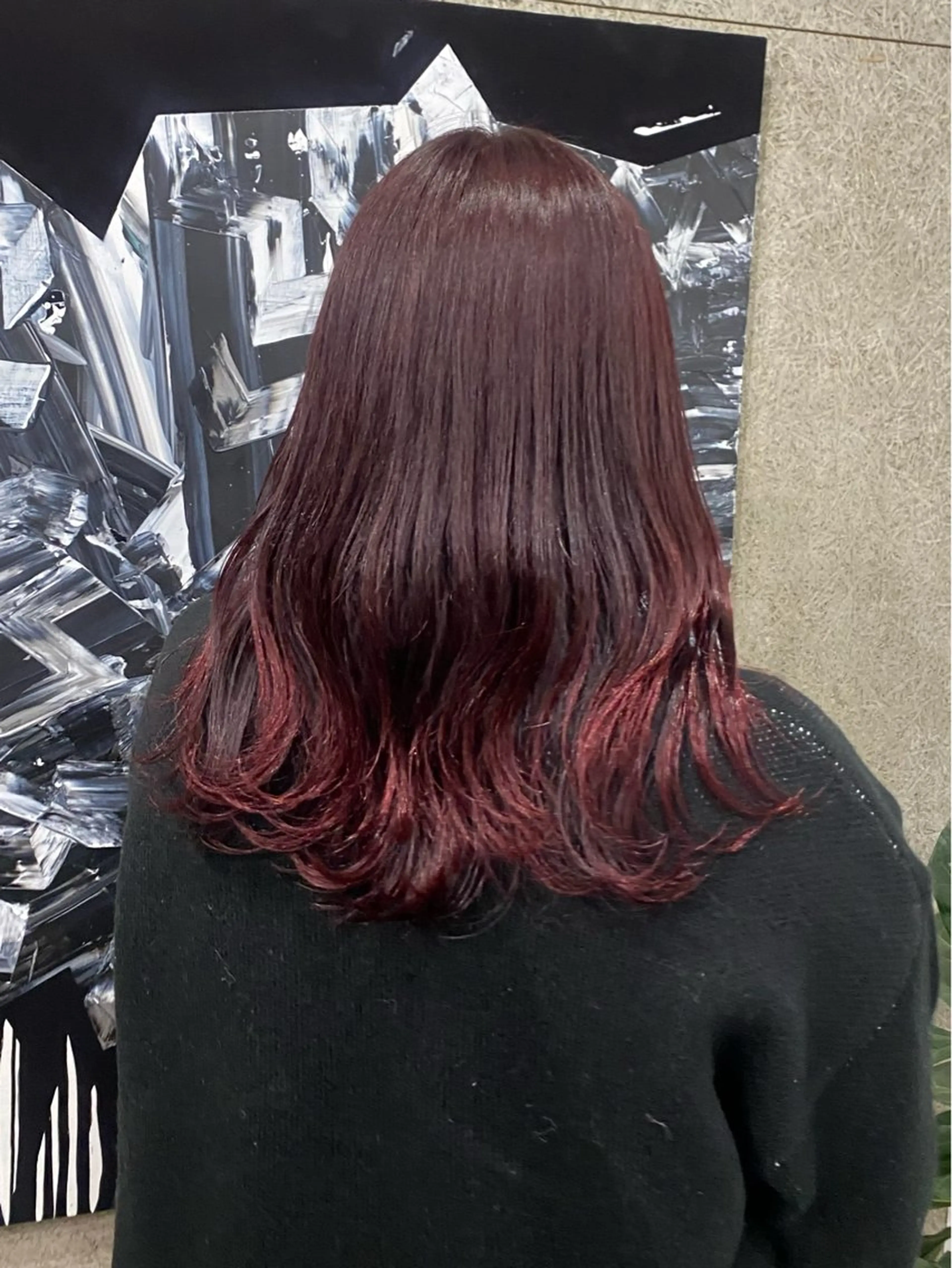 カラー ブリーチ グラデーションカラー ピンクカラー ヘアカラー KUBO HADUKIのヘアスタイル